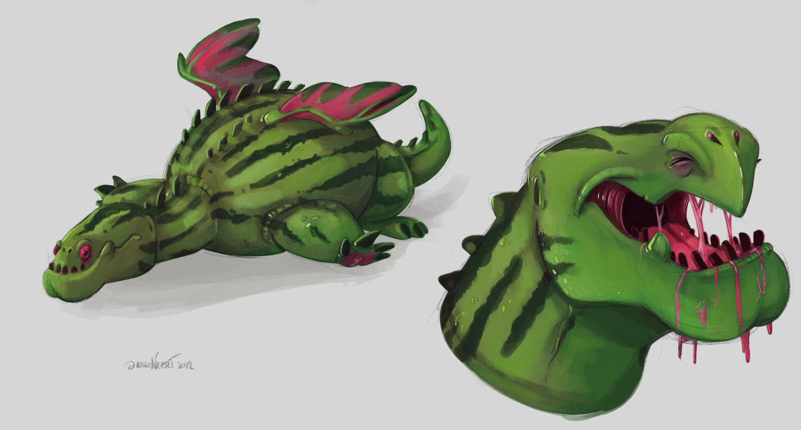 Watermelon monster color