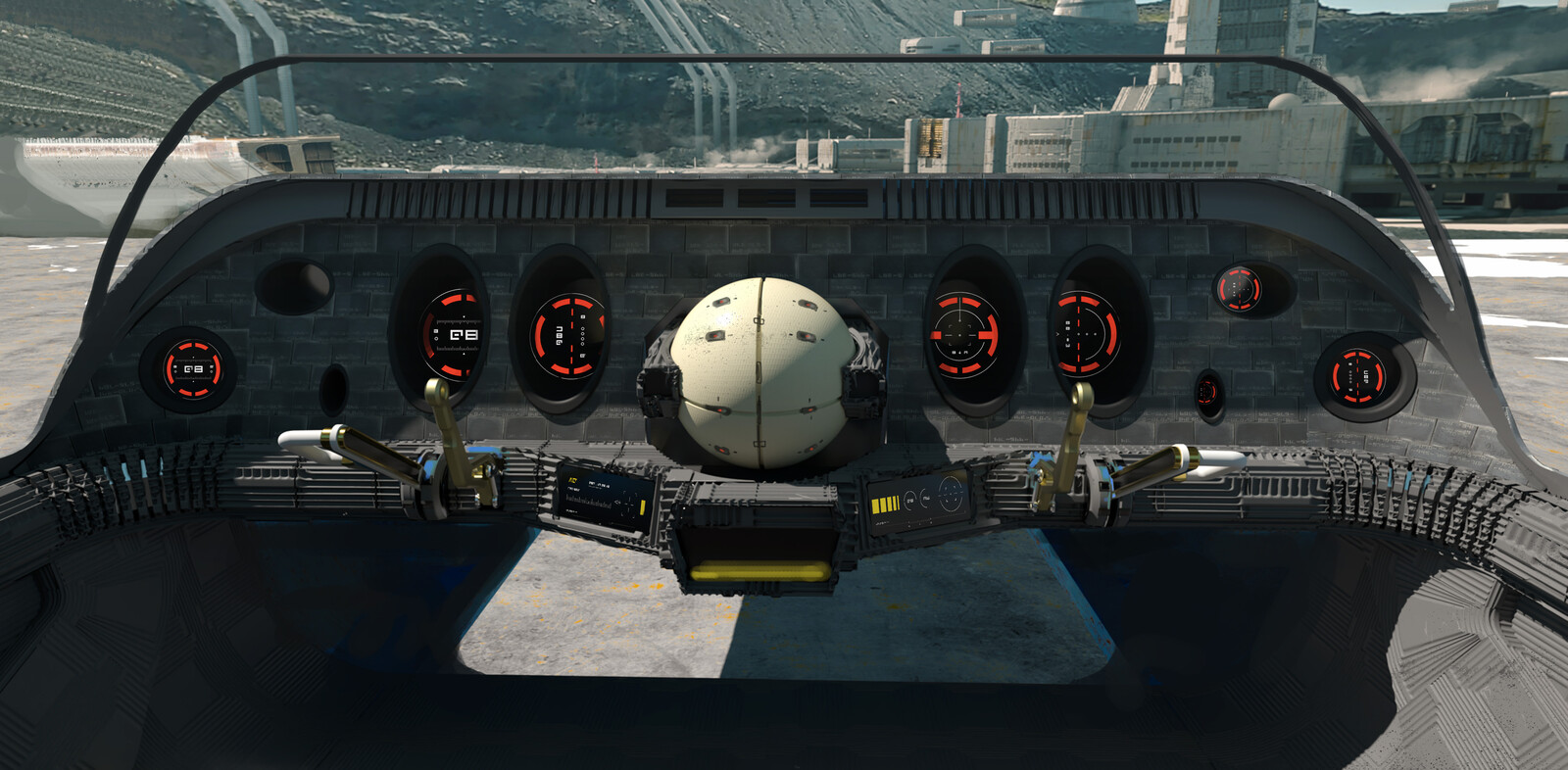 Final concept of the cockpit