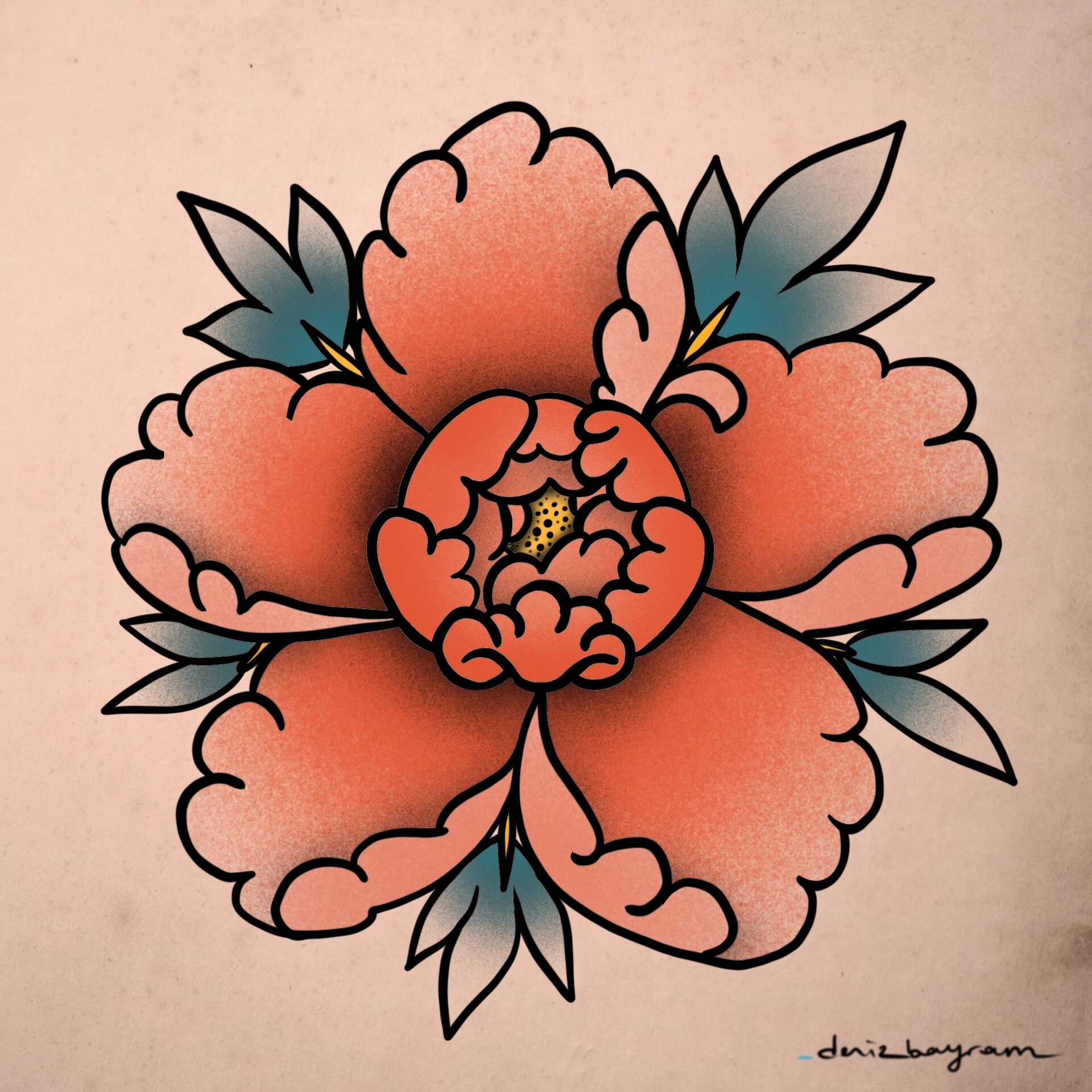 2400 Peony Flower Tattoo Illustrations RoyaltyFree Vector Graphics   Clip Art  iStock