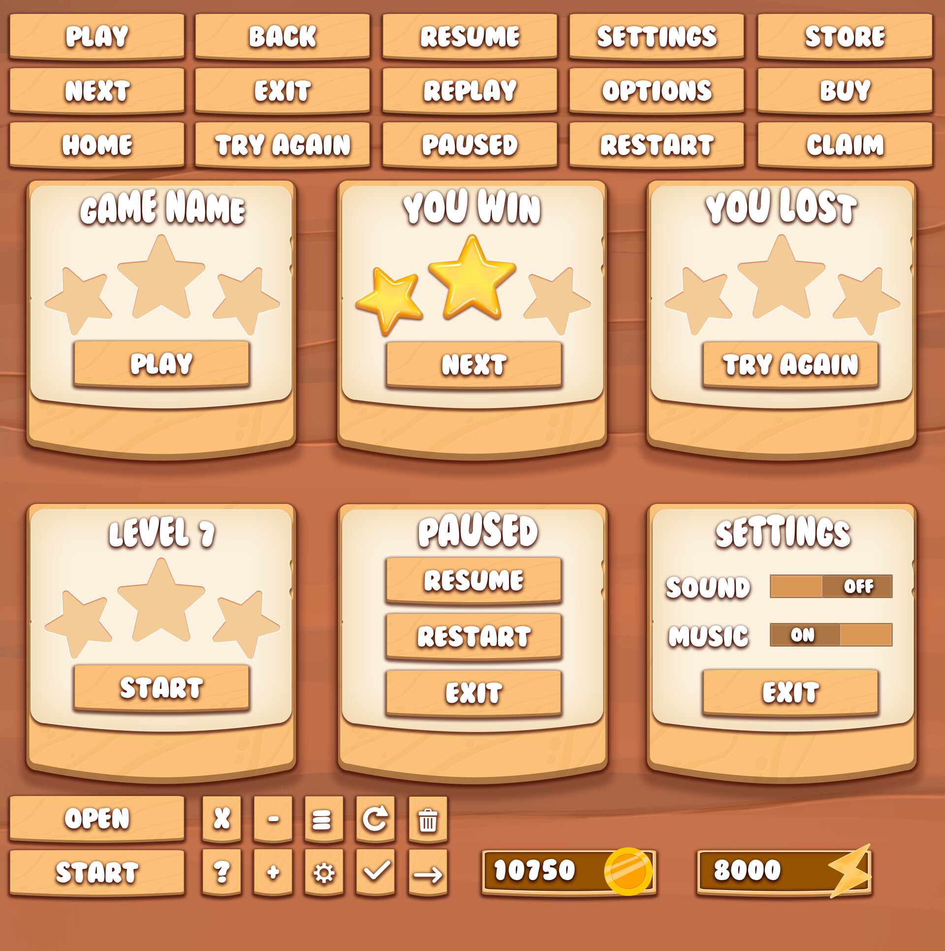 ArtStation - Game Ui Sets Part 5