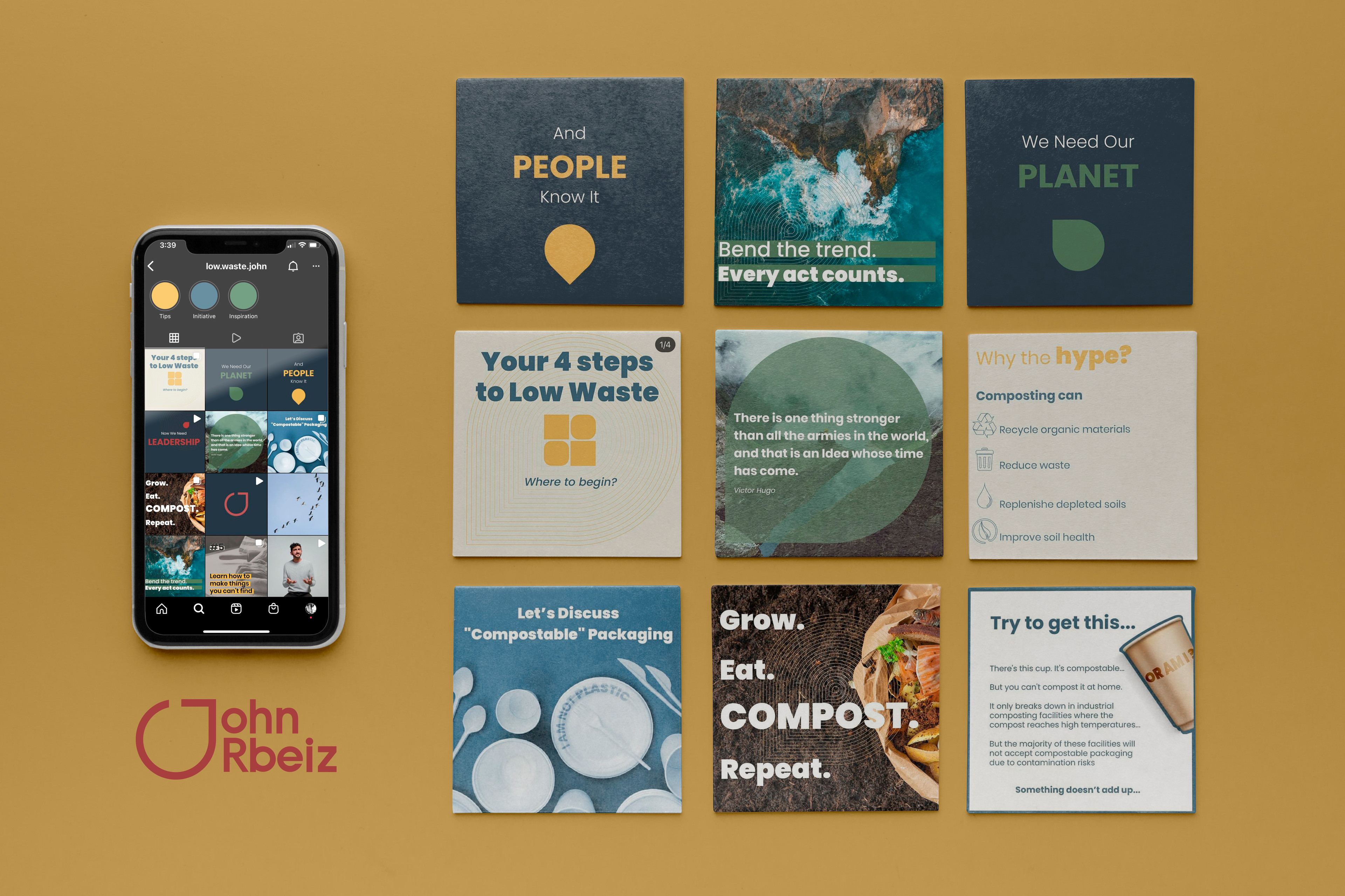 Social media
John Rbeiz is specialized in low waste management.