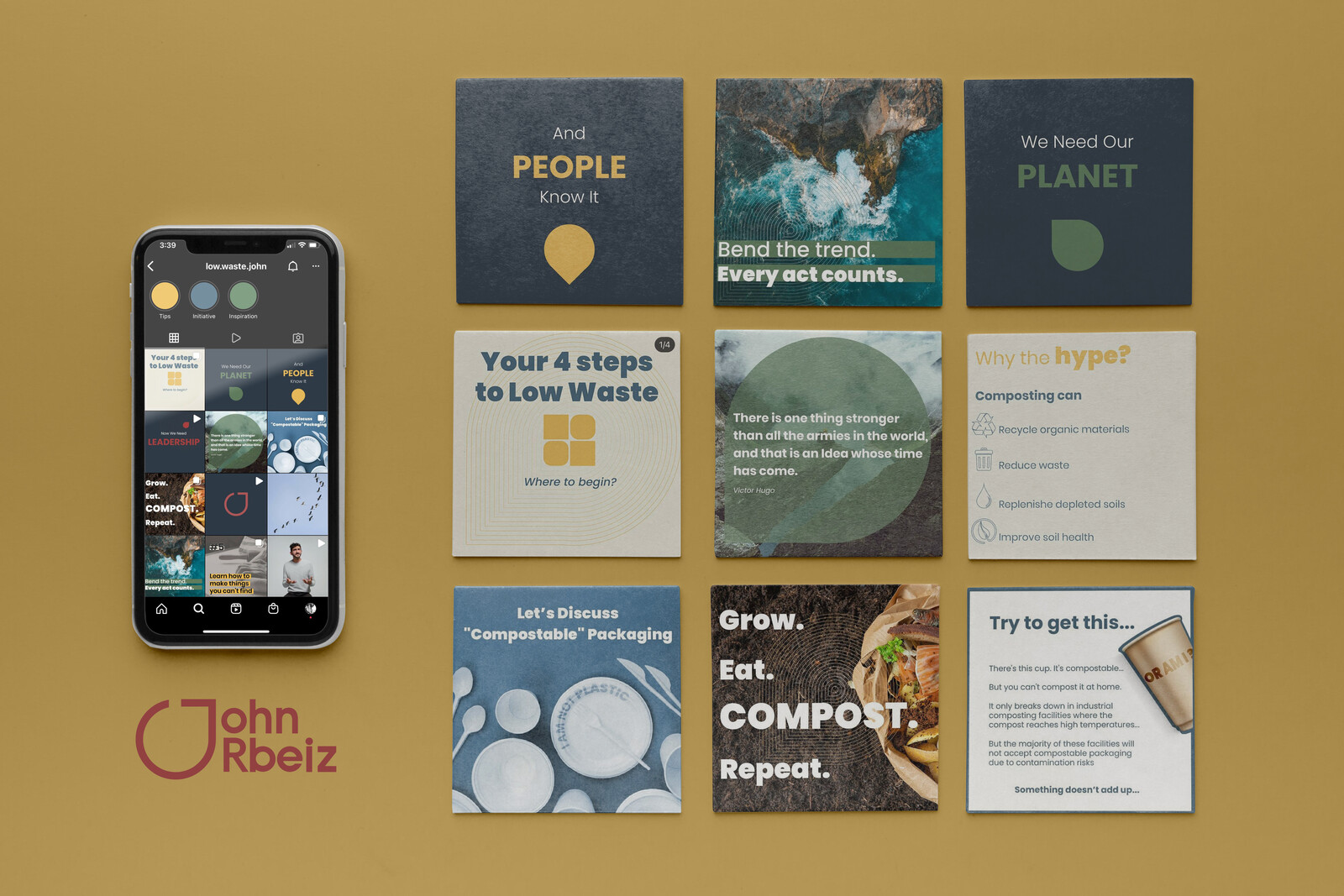 Social media
John Rbeiz is specialized in low waste management.