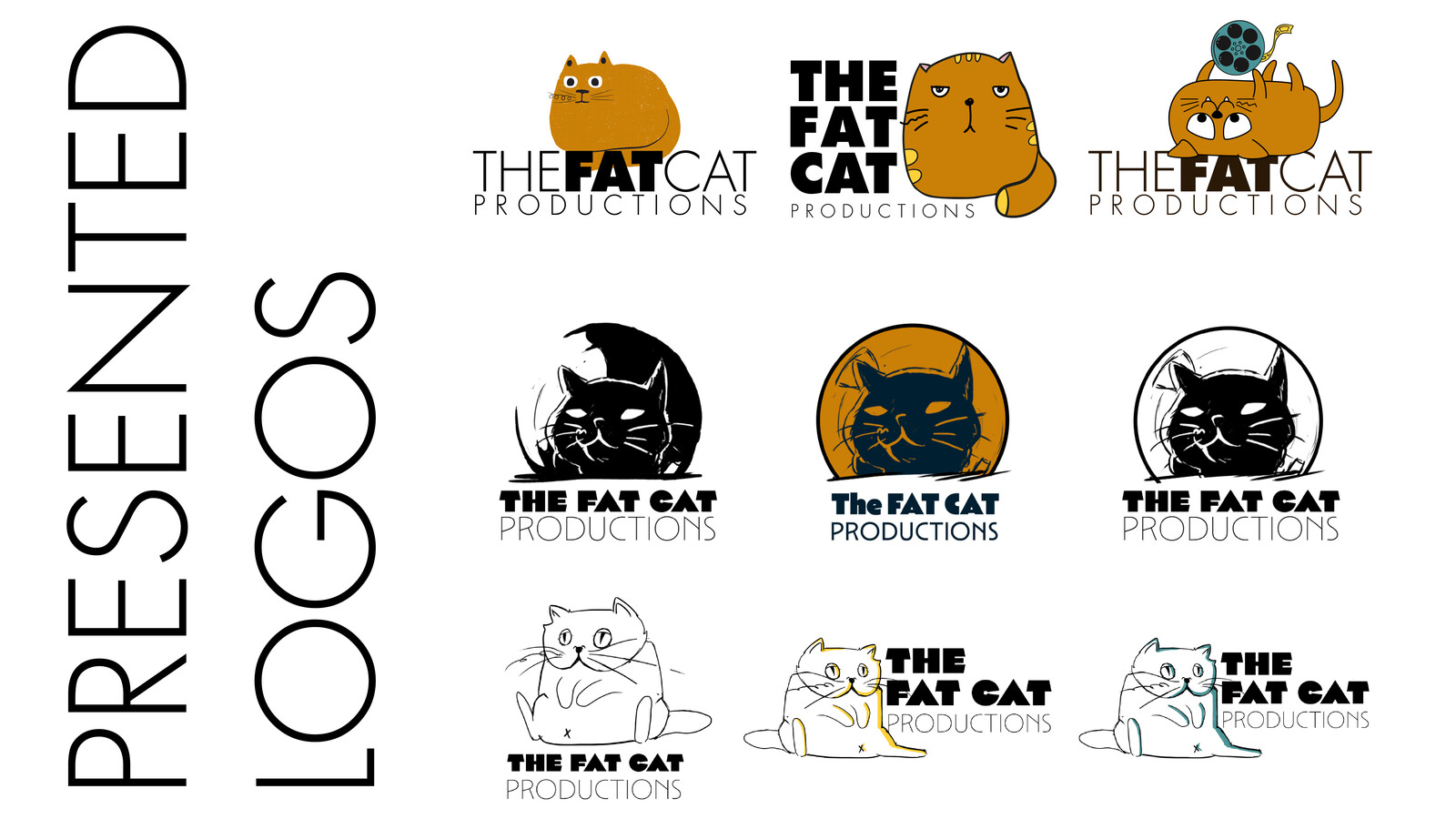 The Fat Cat production
Logo options