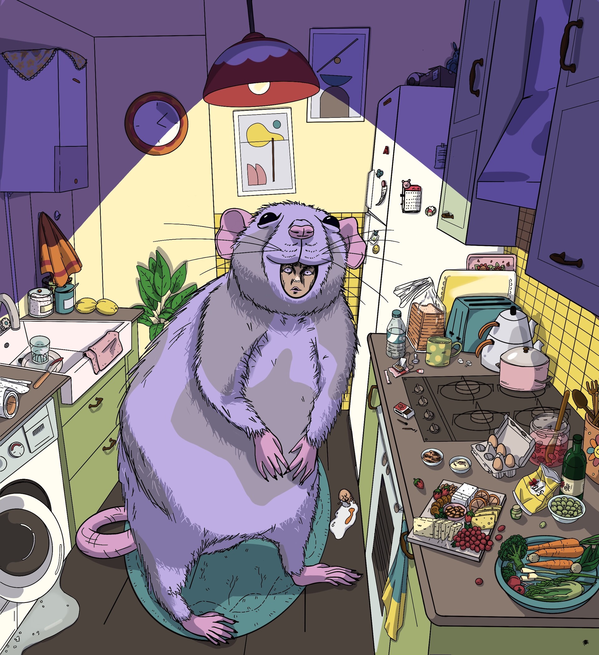 ArtStation There's a rat in the kitchen!