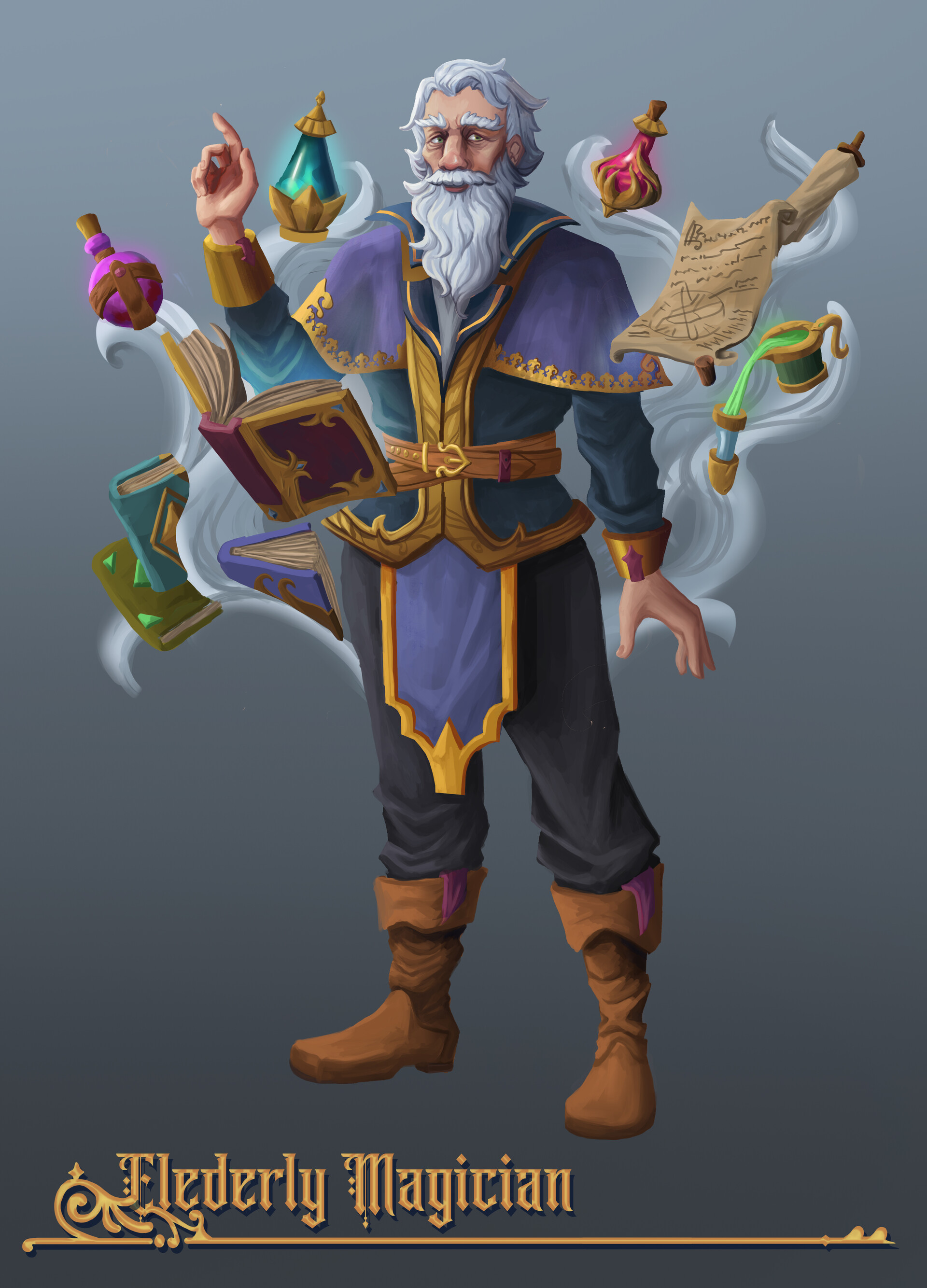 Artstation - Elderly Magician