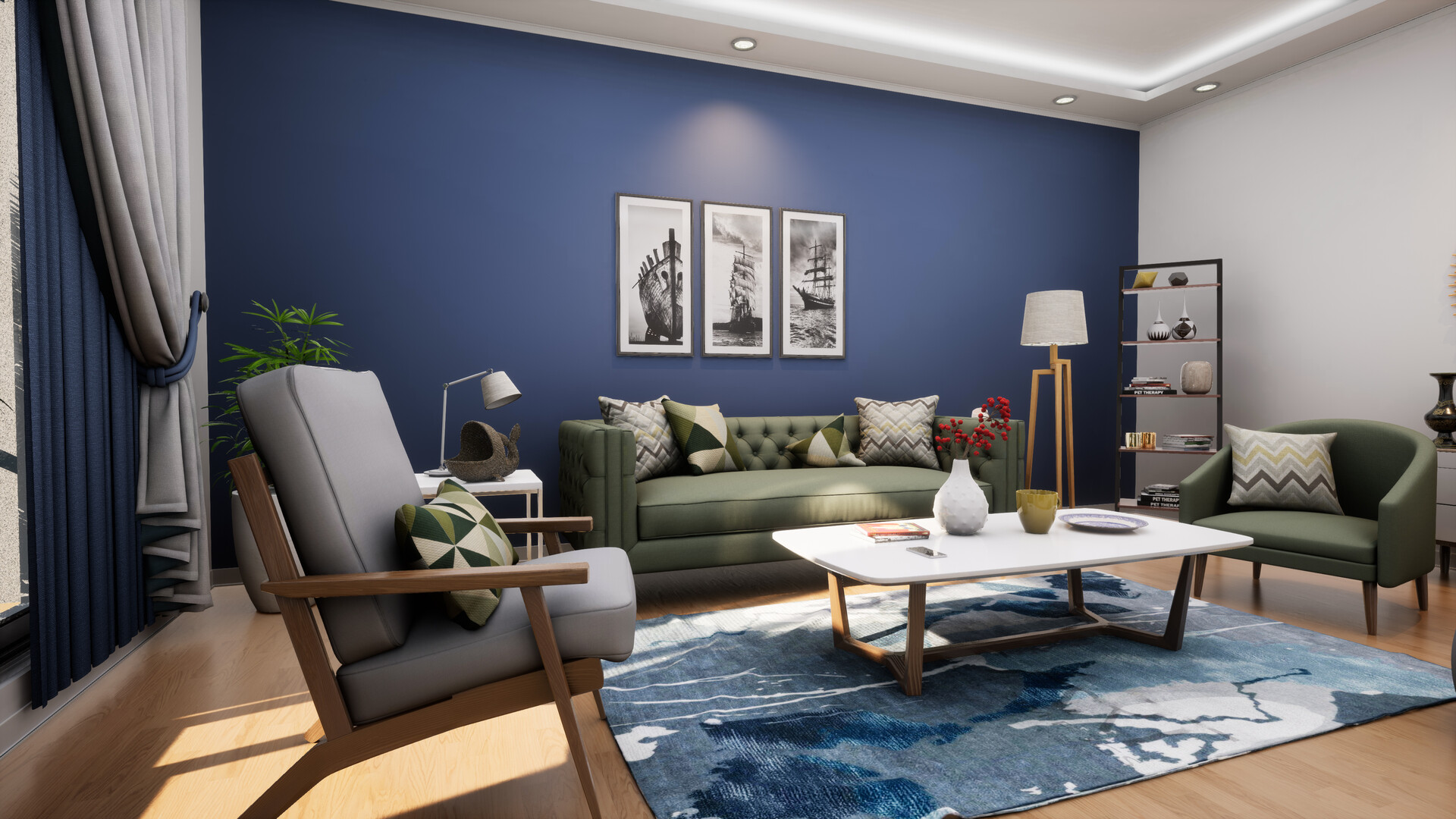ArtStation - Real-time Living Room Architecture Visualizations in ...