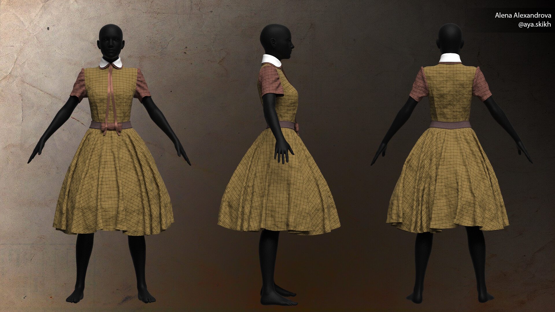 50s skirt 3d online