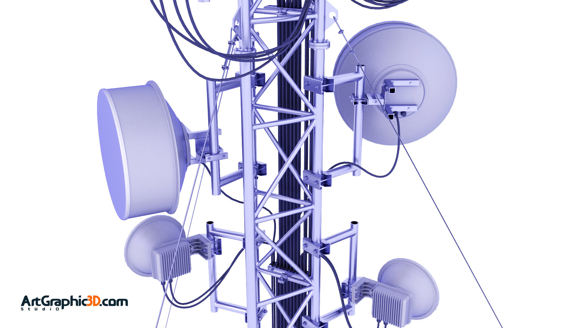 Marcin Wodzyński - Cellular Network Tower 3D Model