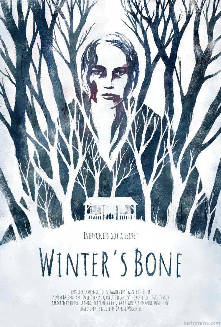 WINTER'S BONE
An alternative movie poster for the rural thriller. Part of the Female Gaze poster project, a celebration of women in cinema.