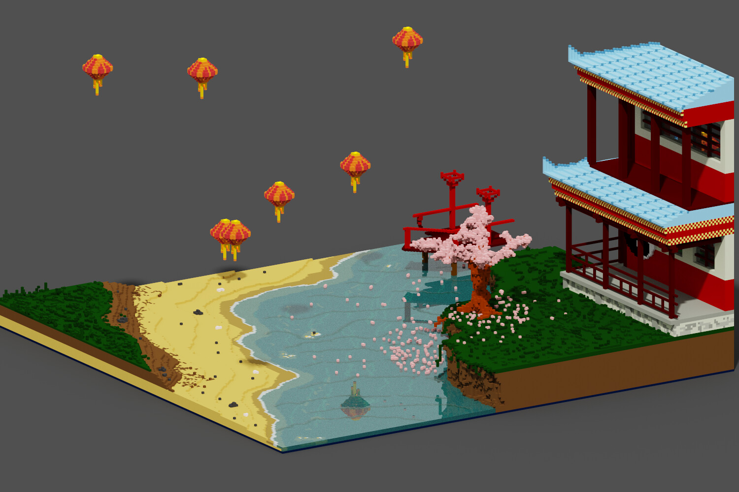 Роман Яшин - Voxel river