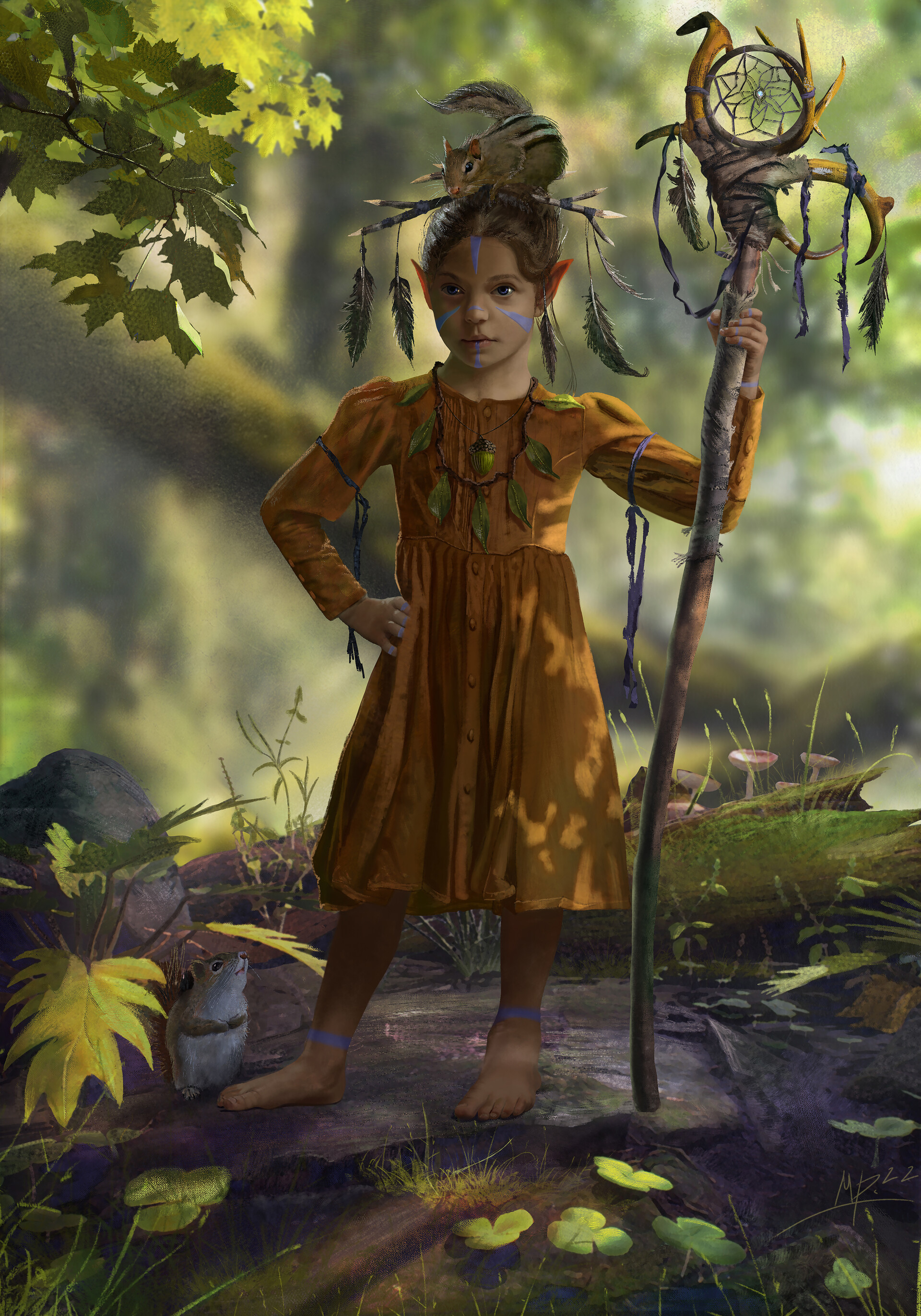 ArtStation - Elven Little Girl