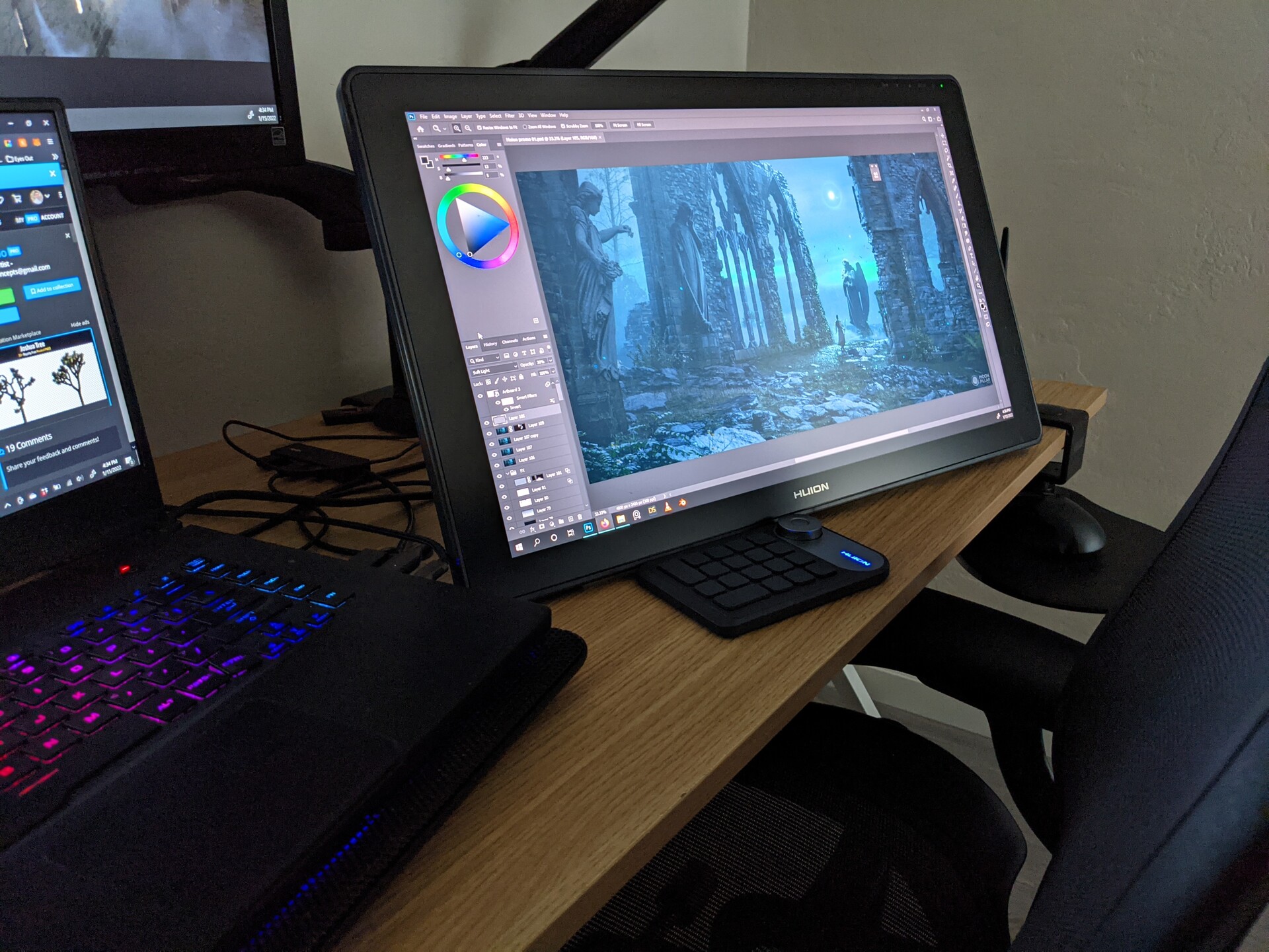 Desk For Cintiq 22hd Graphics Tablets Cintiq 22hd Touch Wacom