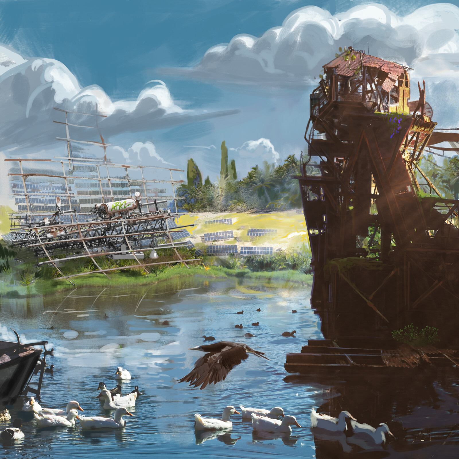 Power plant: Wild ruins.