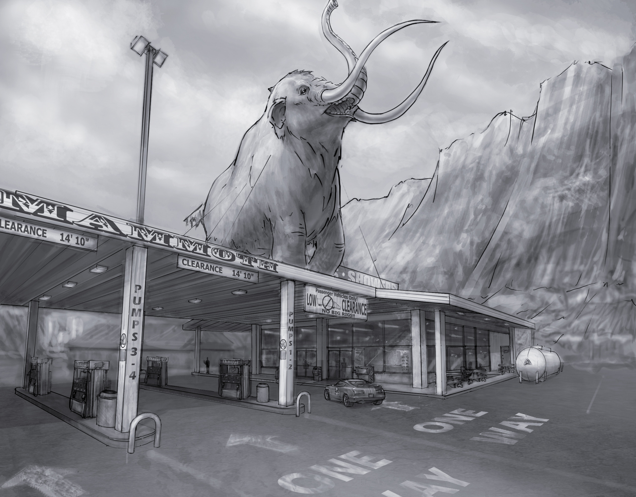 Mammoth Gas and Truck Stop
Concept Design Sketch