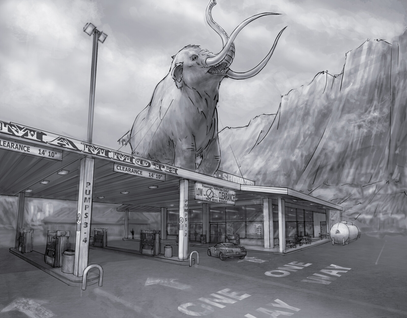 Twisted Metal PS3 Environment Sketches Pt 1