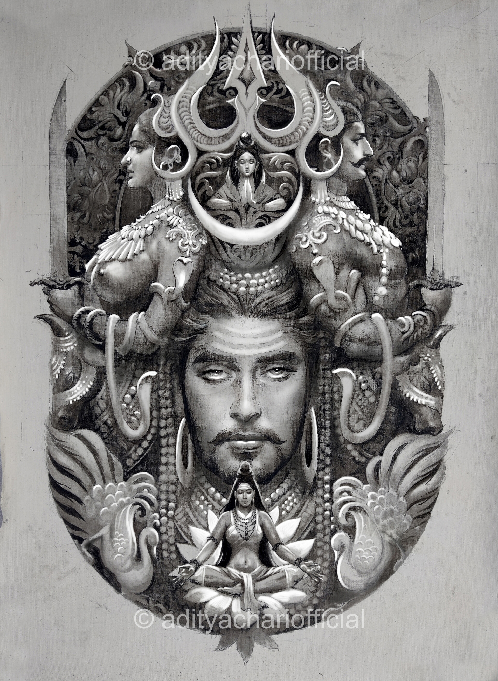 Lord Shiva And Shakti Stock Illustration  Download Image Now  Shiva God  Illustration  iStock