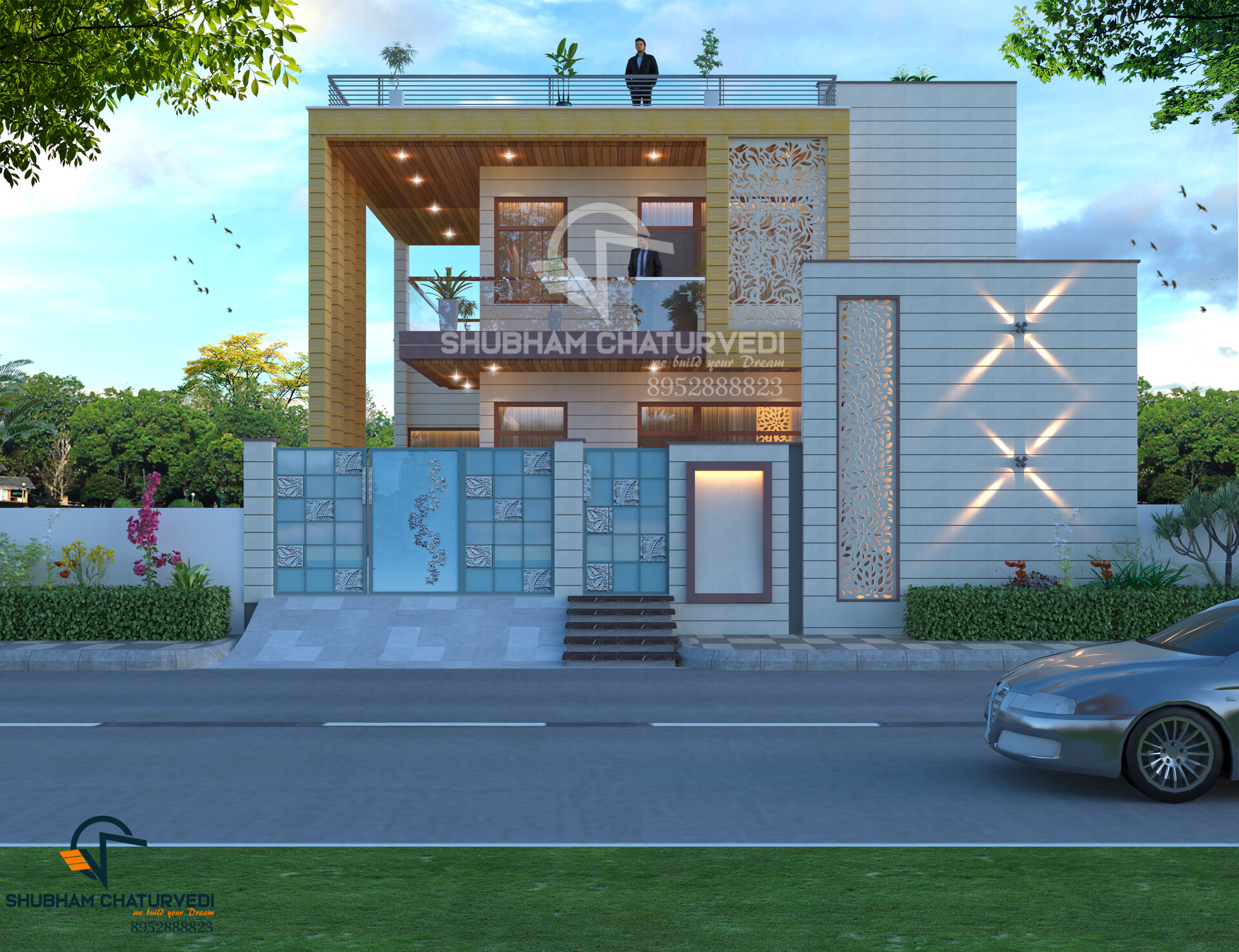 ArtStation - SUMRAN GURJAR , FRONT ELEVATION, HINDAUN CITY