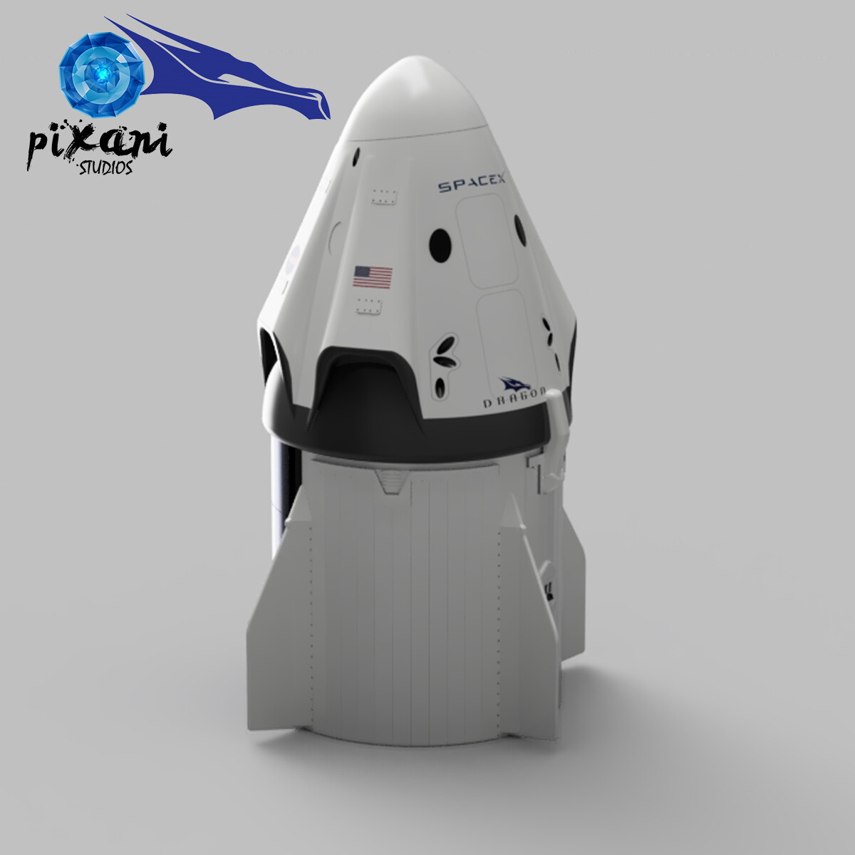 ArtStation SpaceX Dragon SpaceCraft