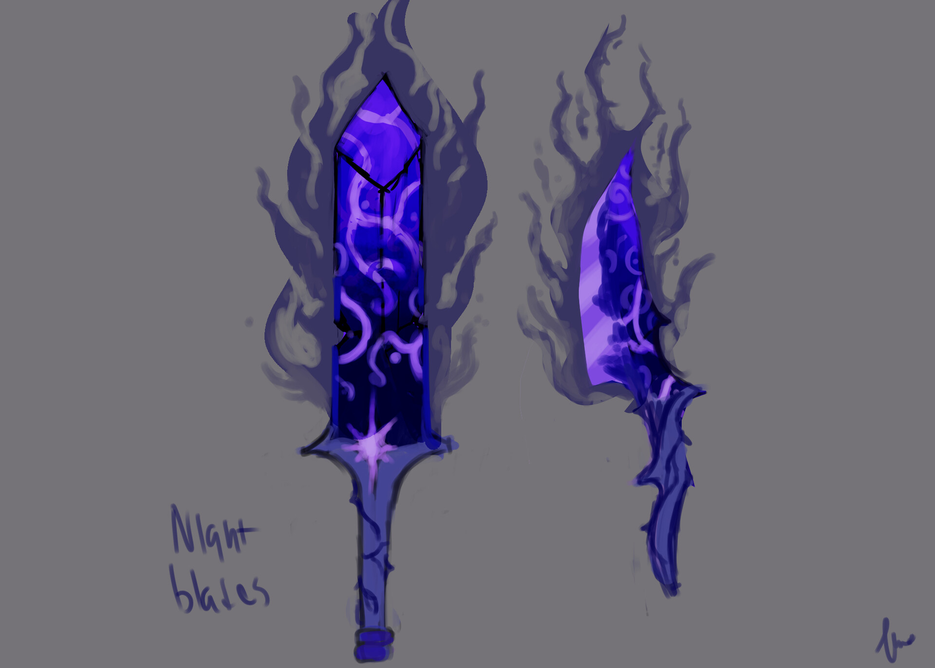 ArtStation Night Blade UI Concept