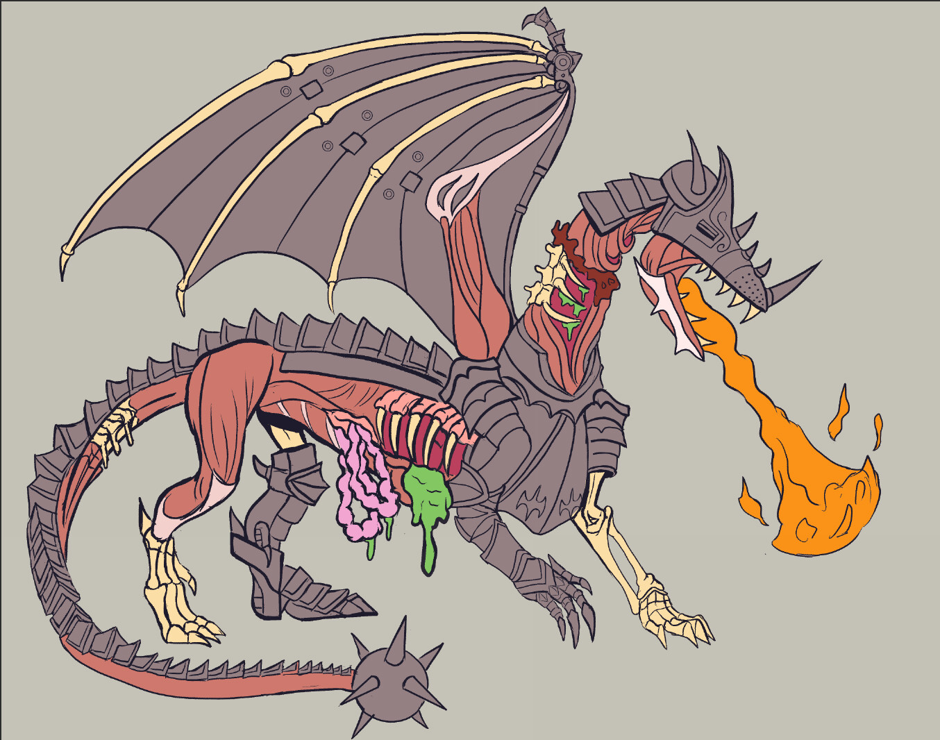 ArtStation - Knight Armored Zombie Dragon