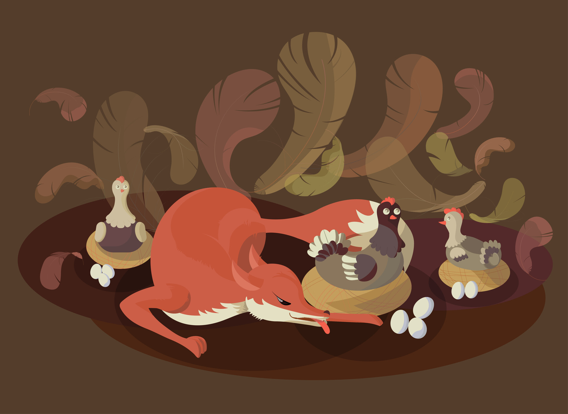 ArtStation Fox in the chicken coop