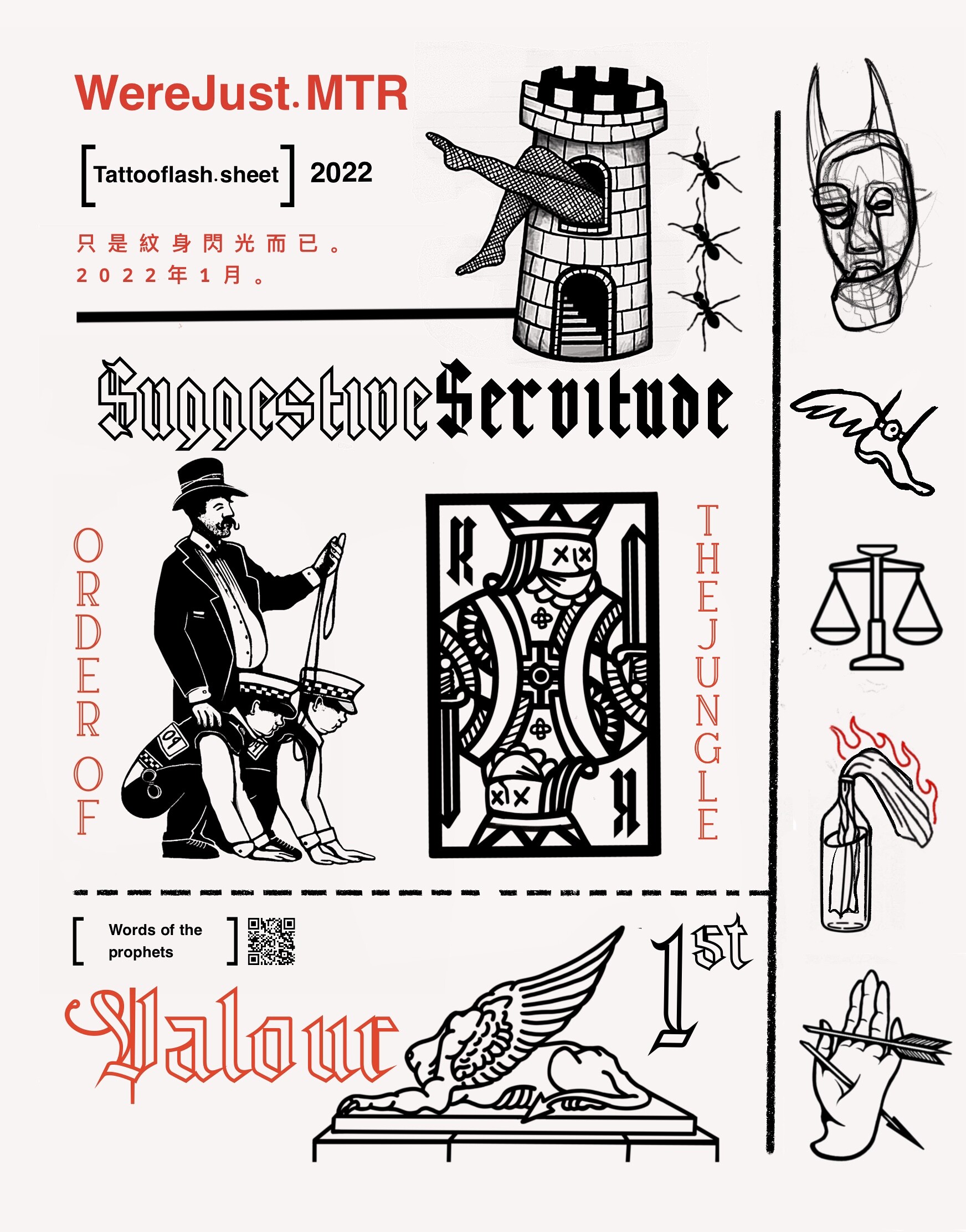 Design a custom black work ignorant style tattoo by Gutlockne  Fiverr