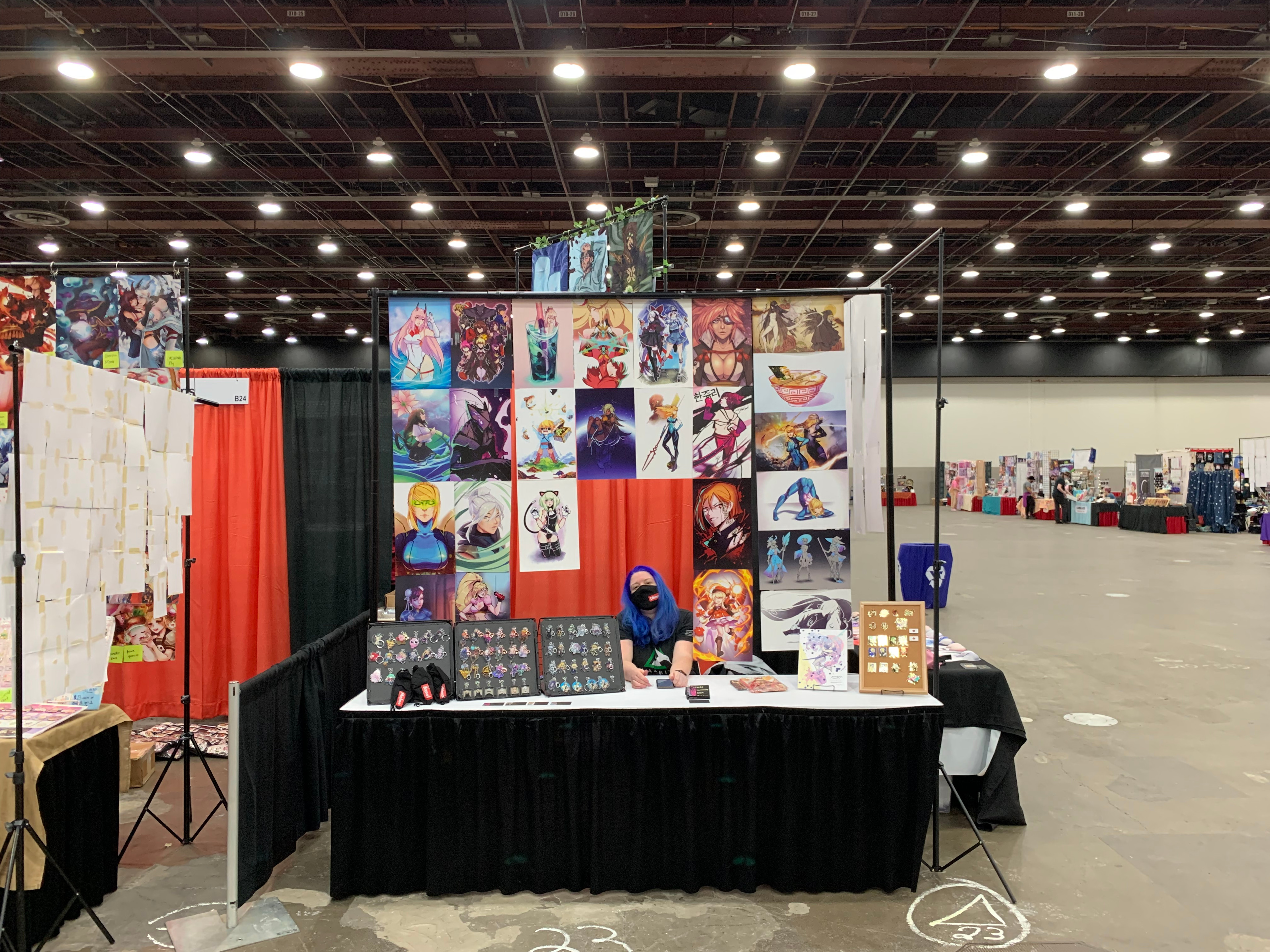 Table set up example (Youmacon)