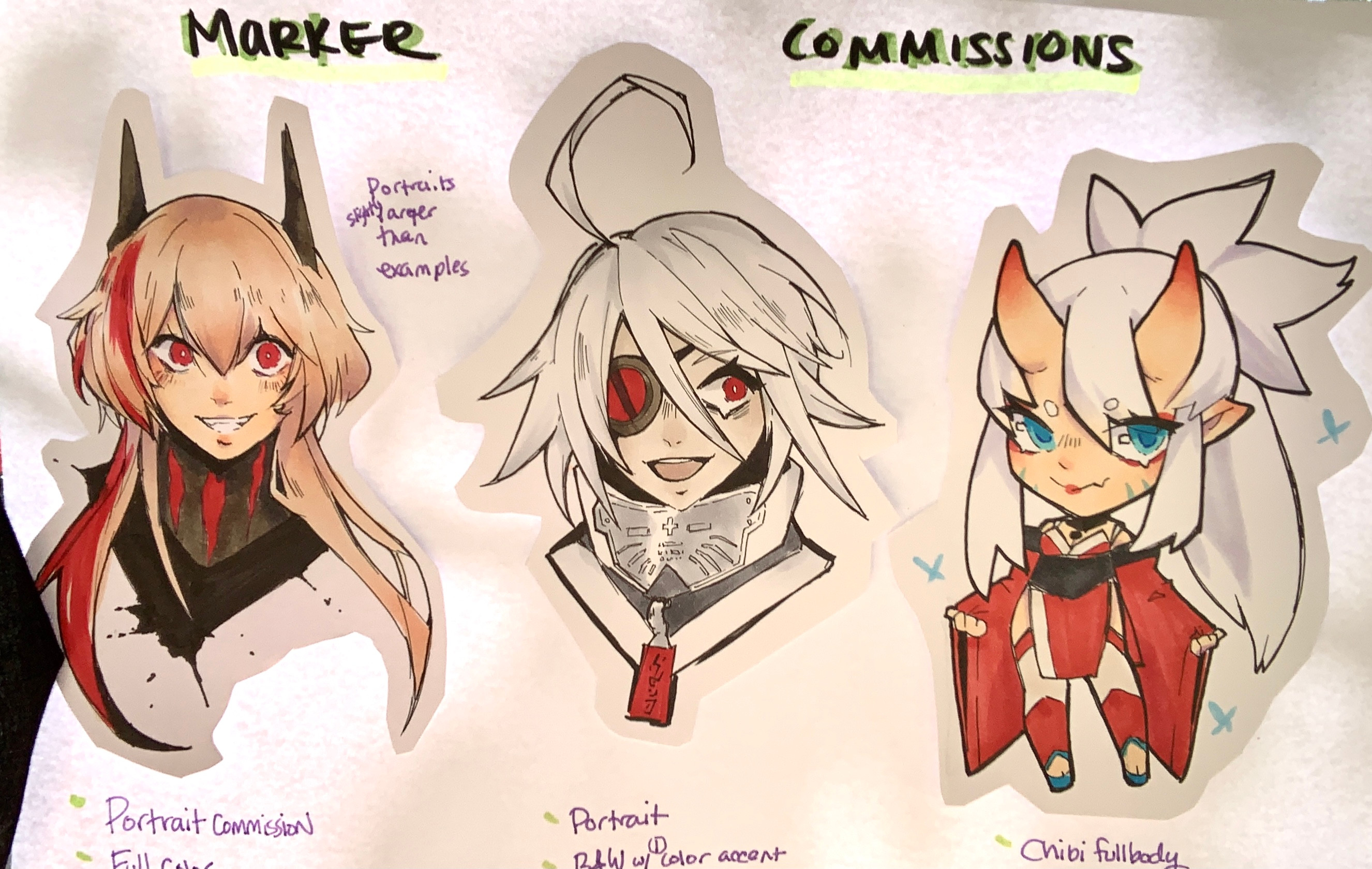 Commission examples