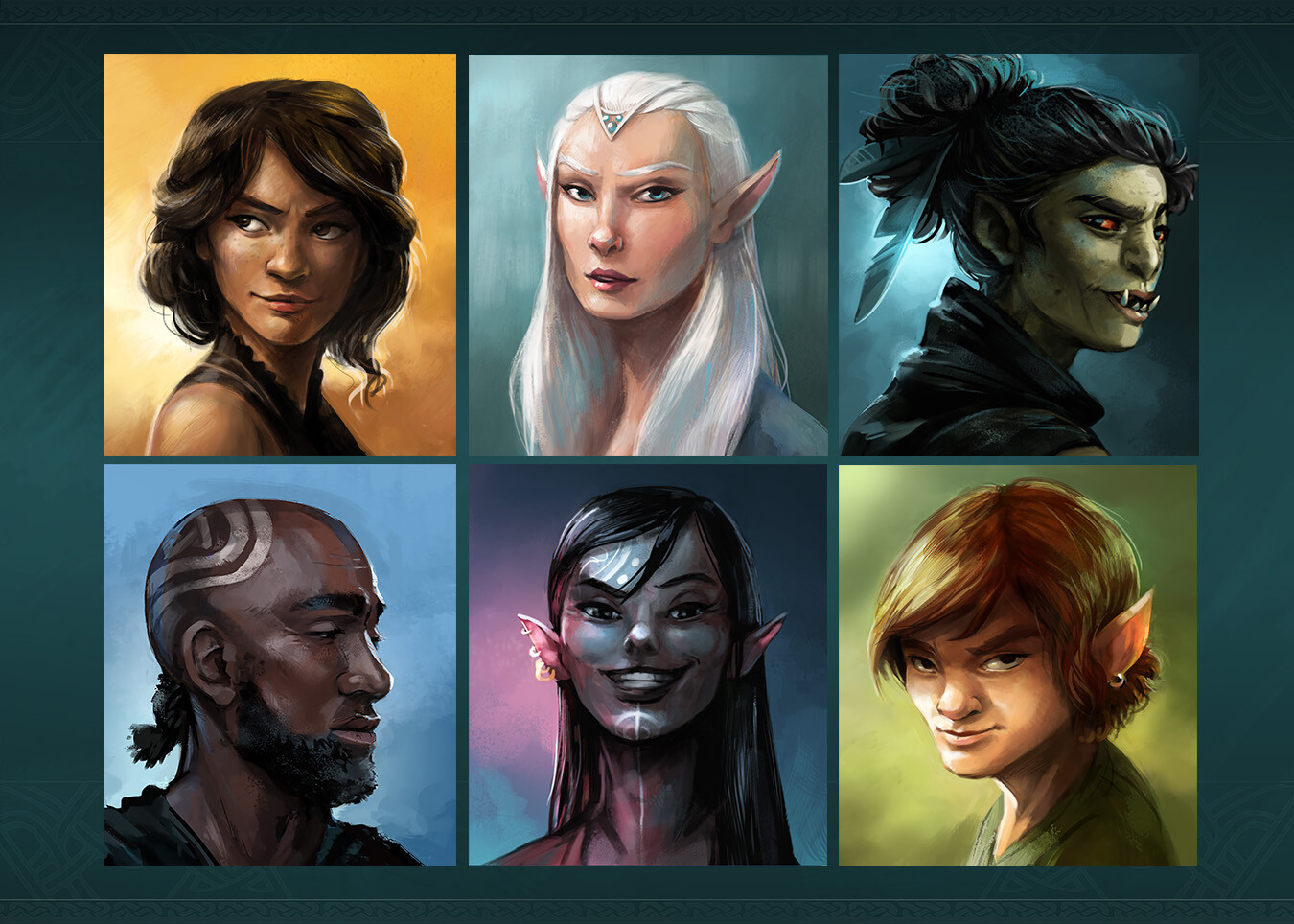 Hero portraits