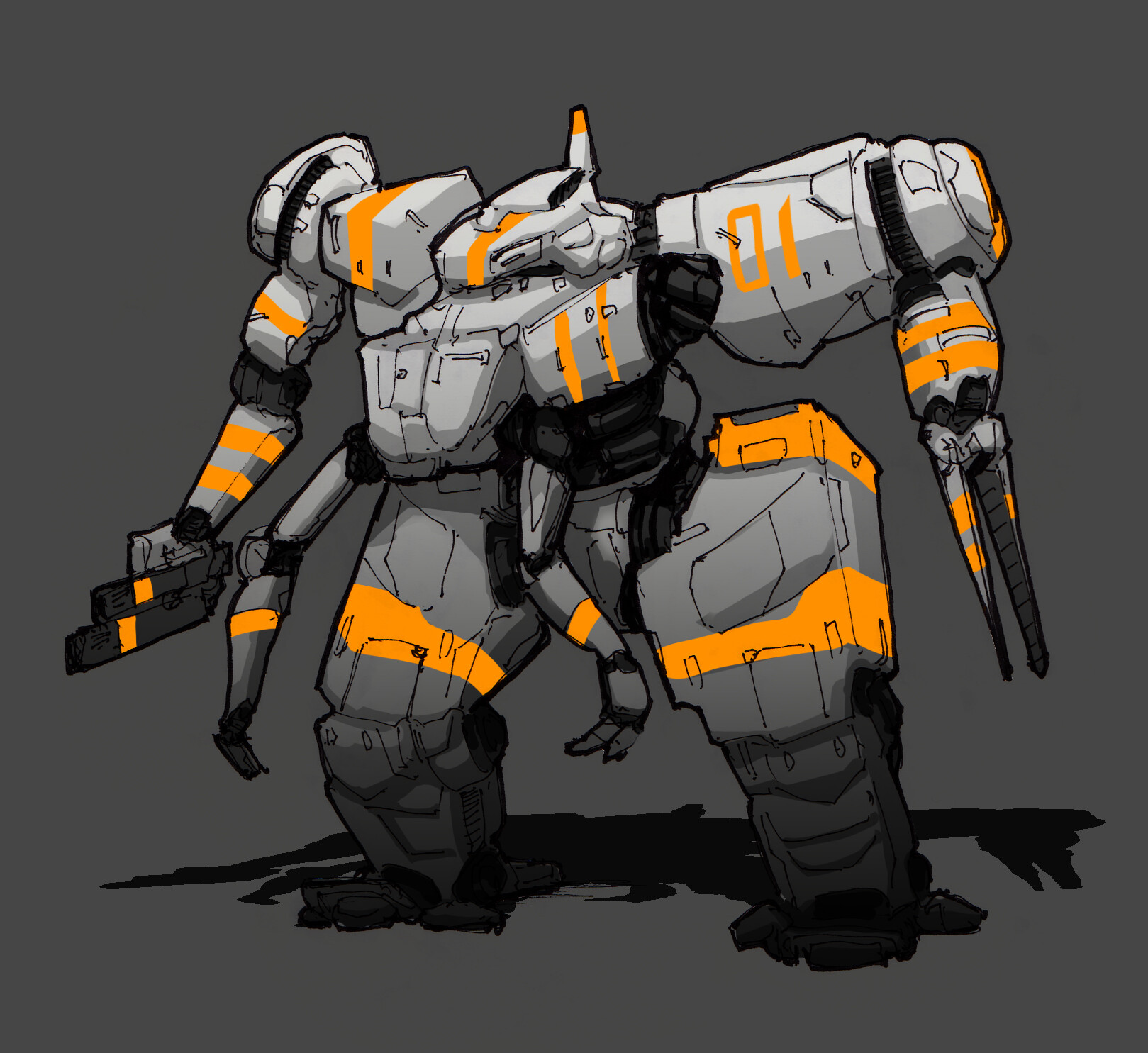 ArtStation Industrial Mining Mech