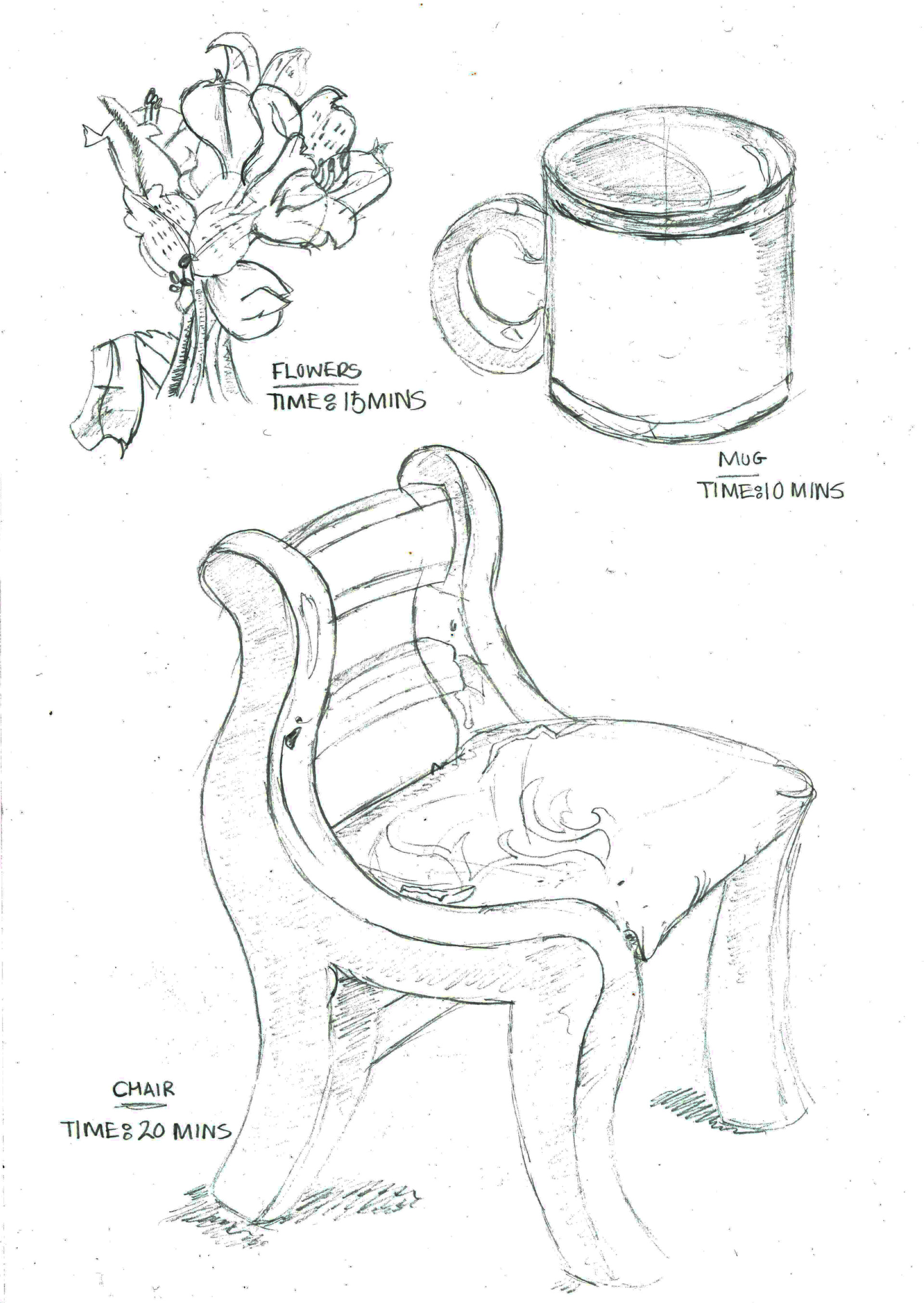 Conner macmillan still life drawing household objects