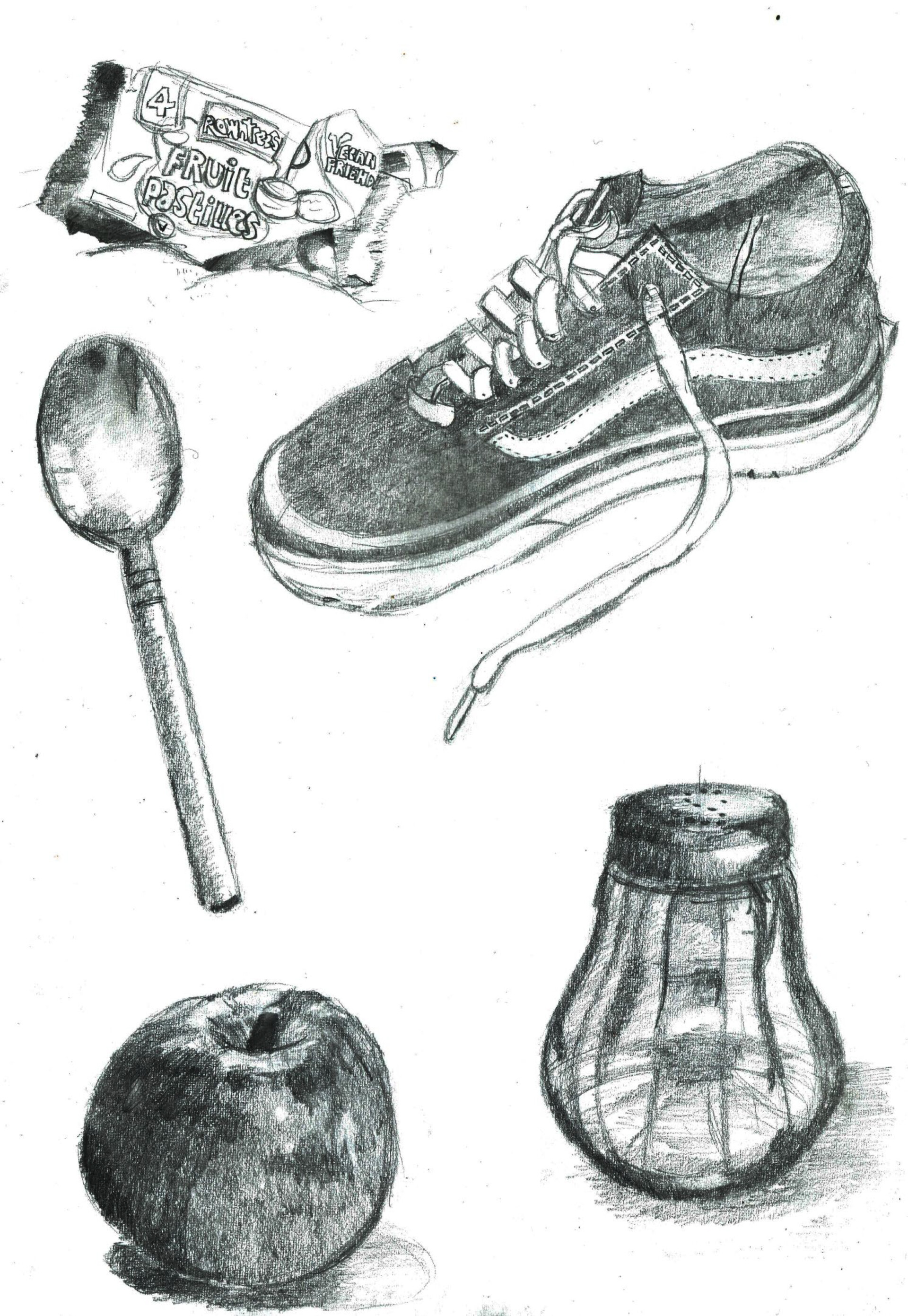 Conner macmillan still life drawing household objects