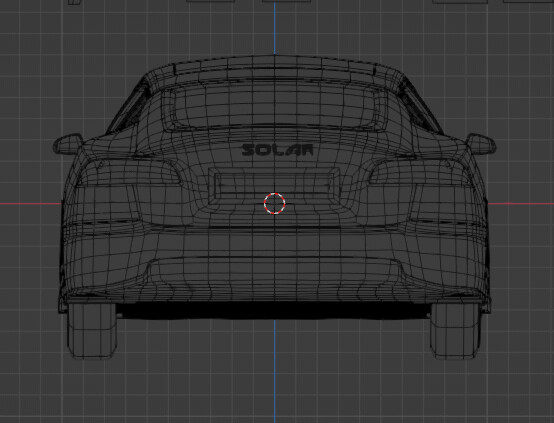 Wireframe: Rear View.