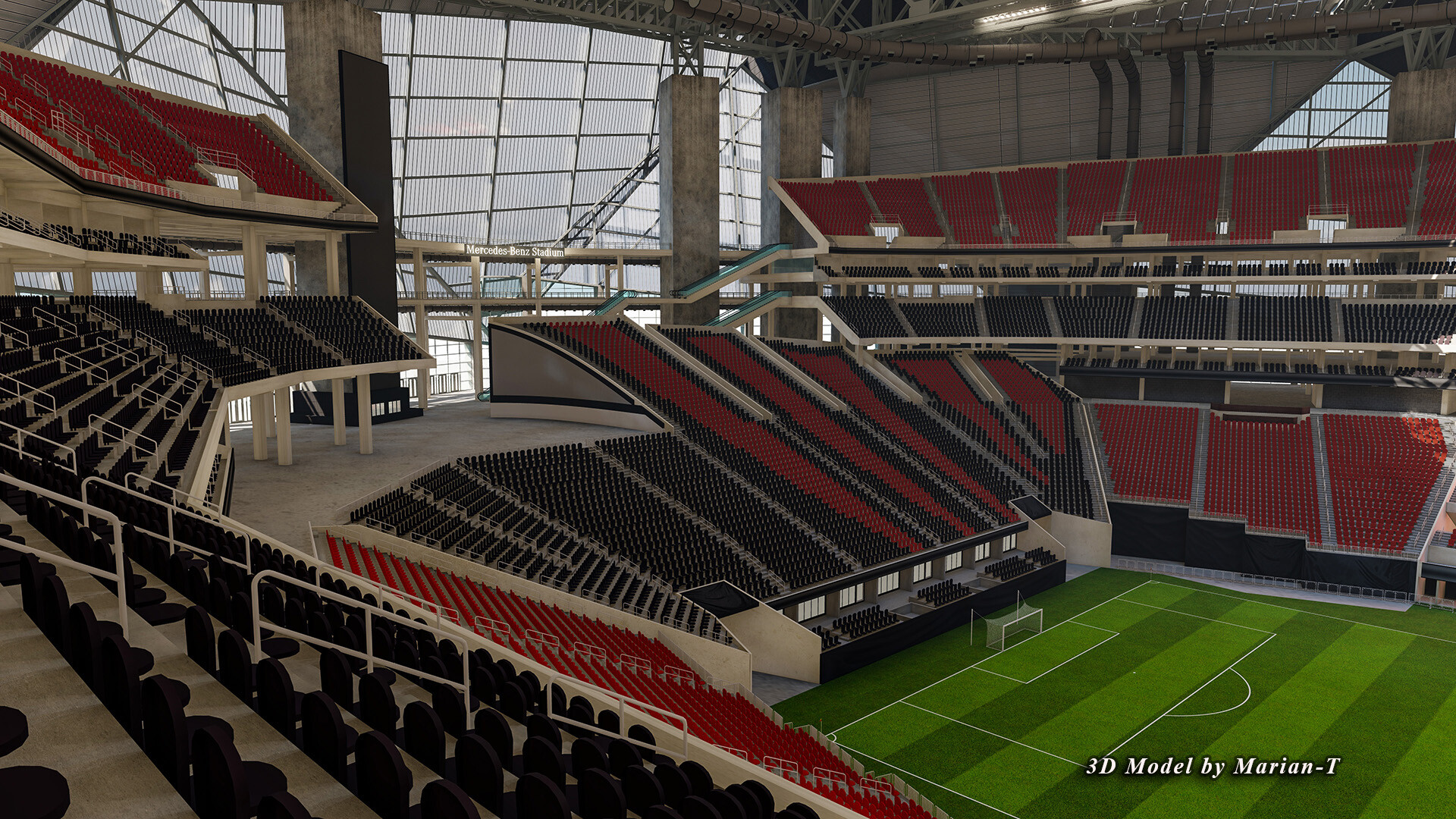 Mercedes-Benz Stadium - Atlanta 3D model – Genius&Gerry