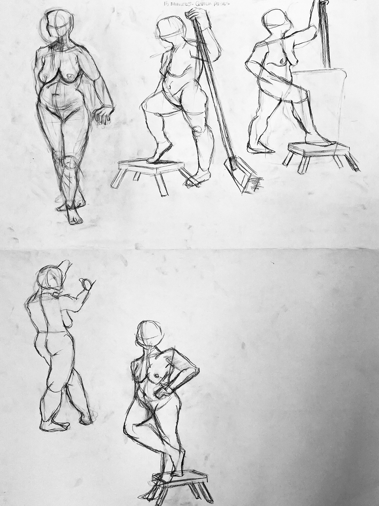 Drawing Live Models and How to Get the Best Poses : Quick Sketches