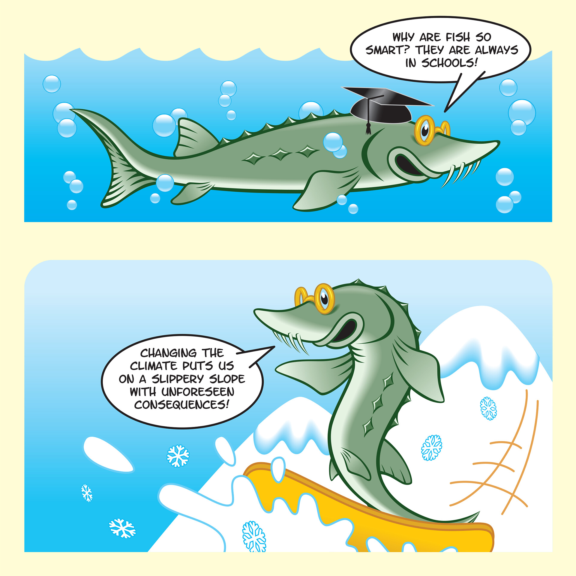 EYECATCHER Graphics & Design "Stan the Sturgeon" Mascot for Teaching
