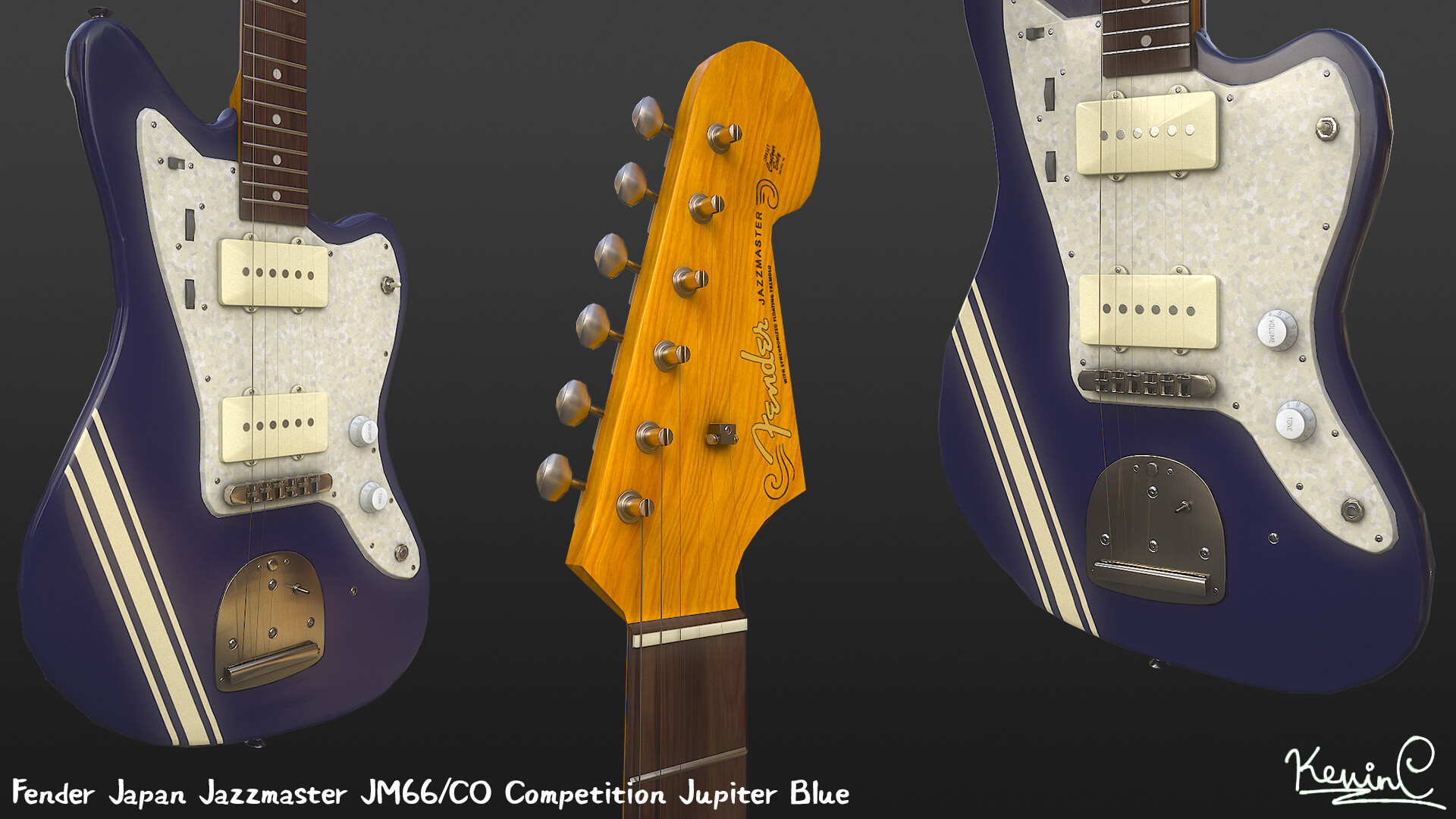 2011 Fender Jazzmaster Competition JM66/CO Jupiter Blue