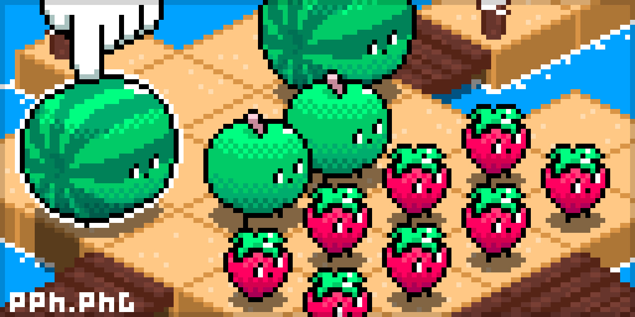 ArtStation - Pixel fruits