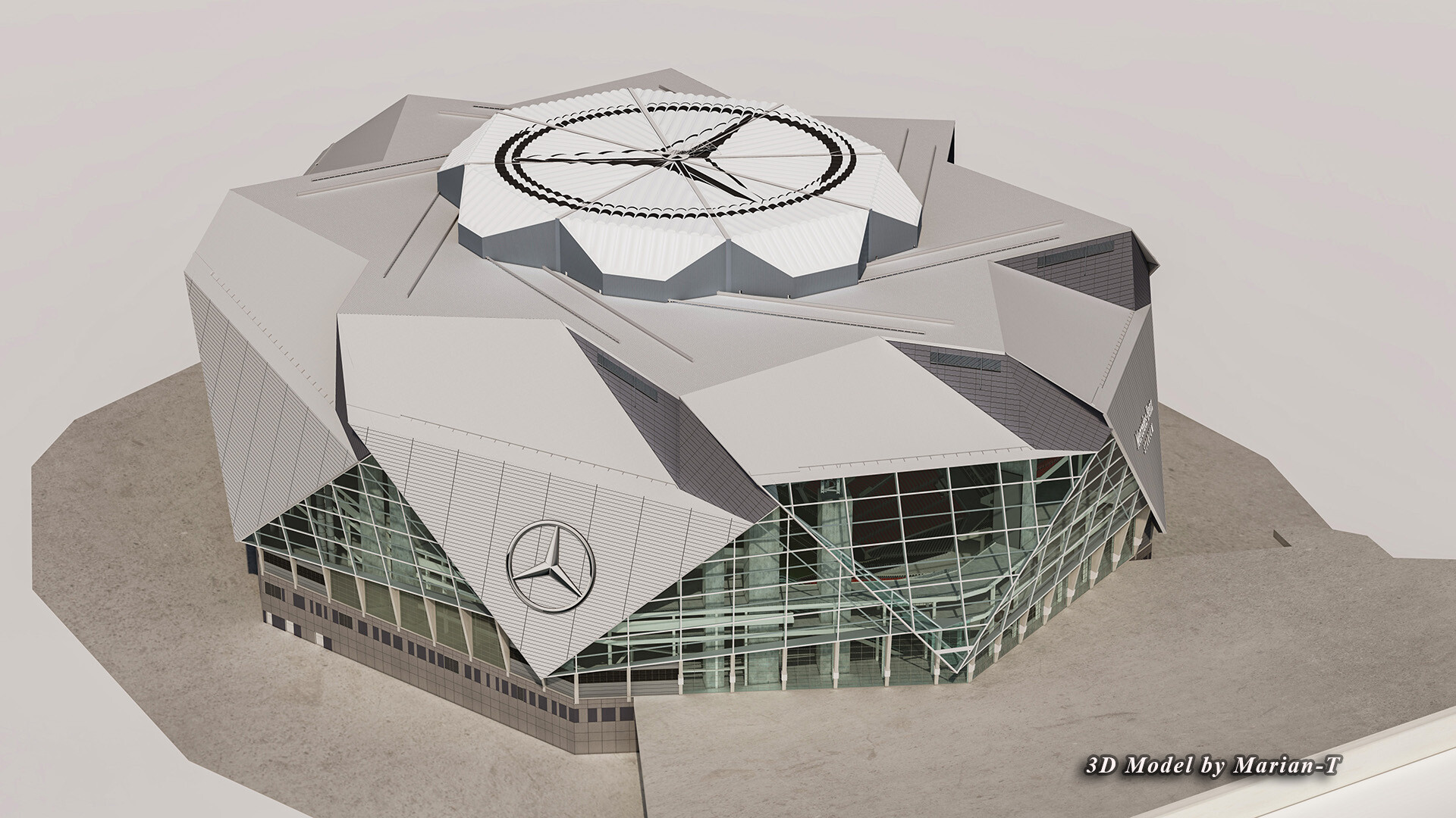 Mercedes Benz Stadium Atlanta Usa Model
