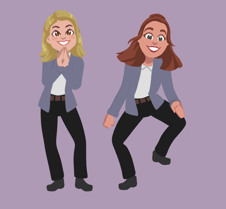Poses from finished character animations.