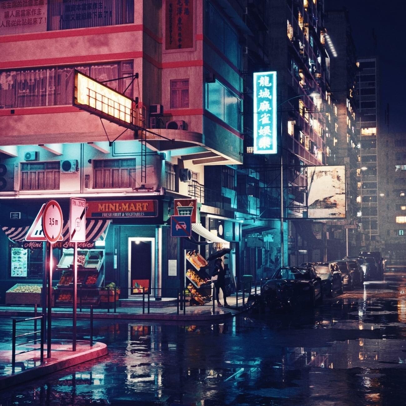 ArtStation - Hong Kong cyberpunk