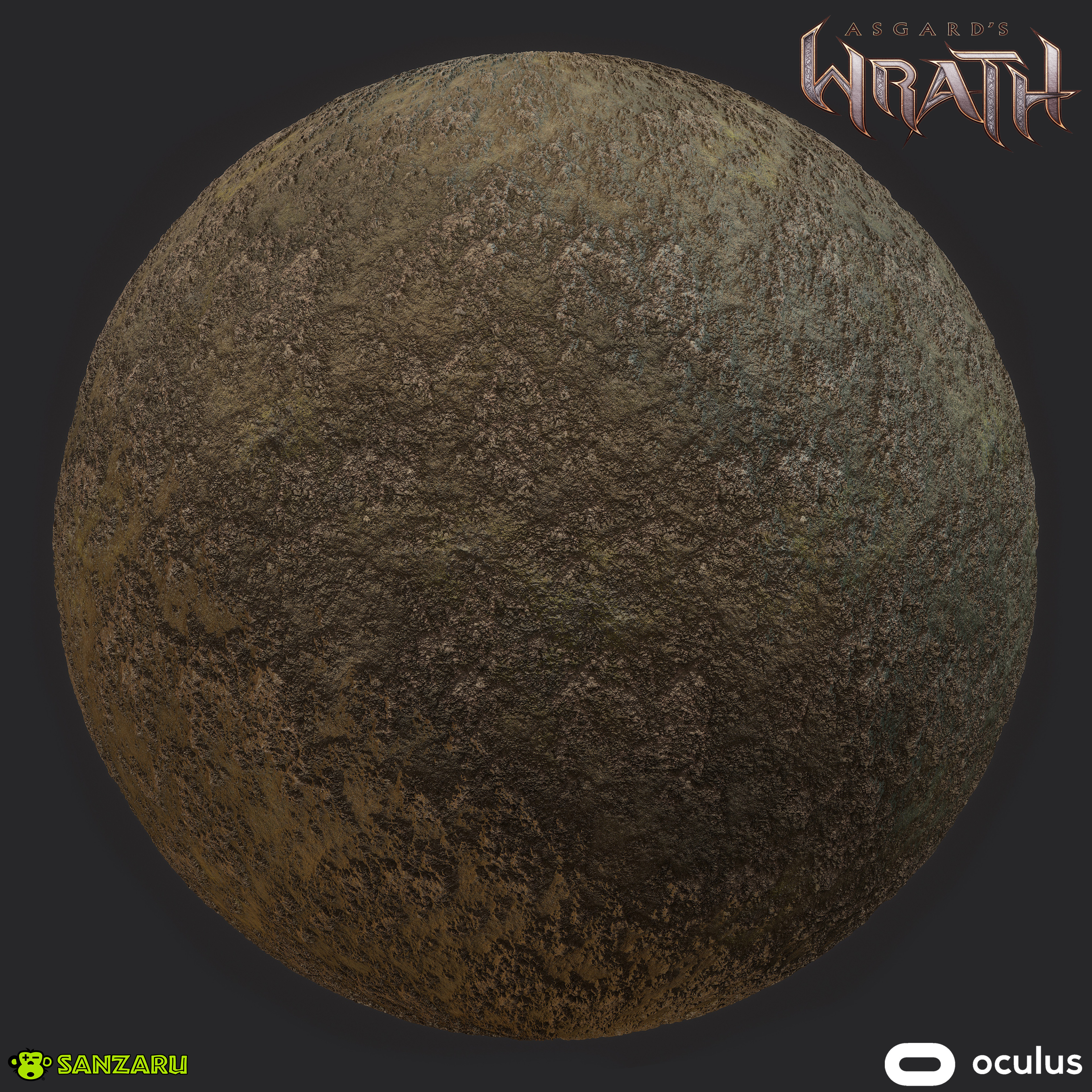 Jotunheim Dirty Mud- Used in the Valley of the Giants section, this material required stronger normal detail to read better for our much larger terrain and structures.