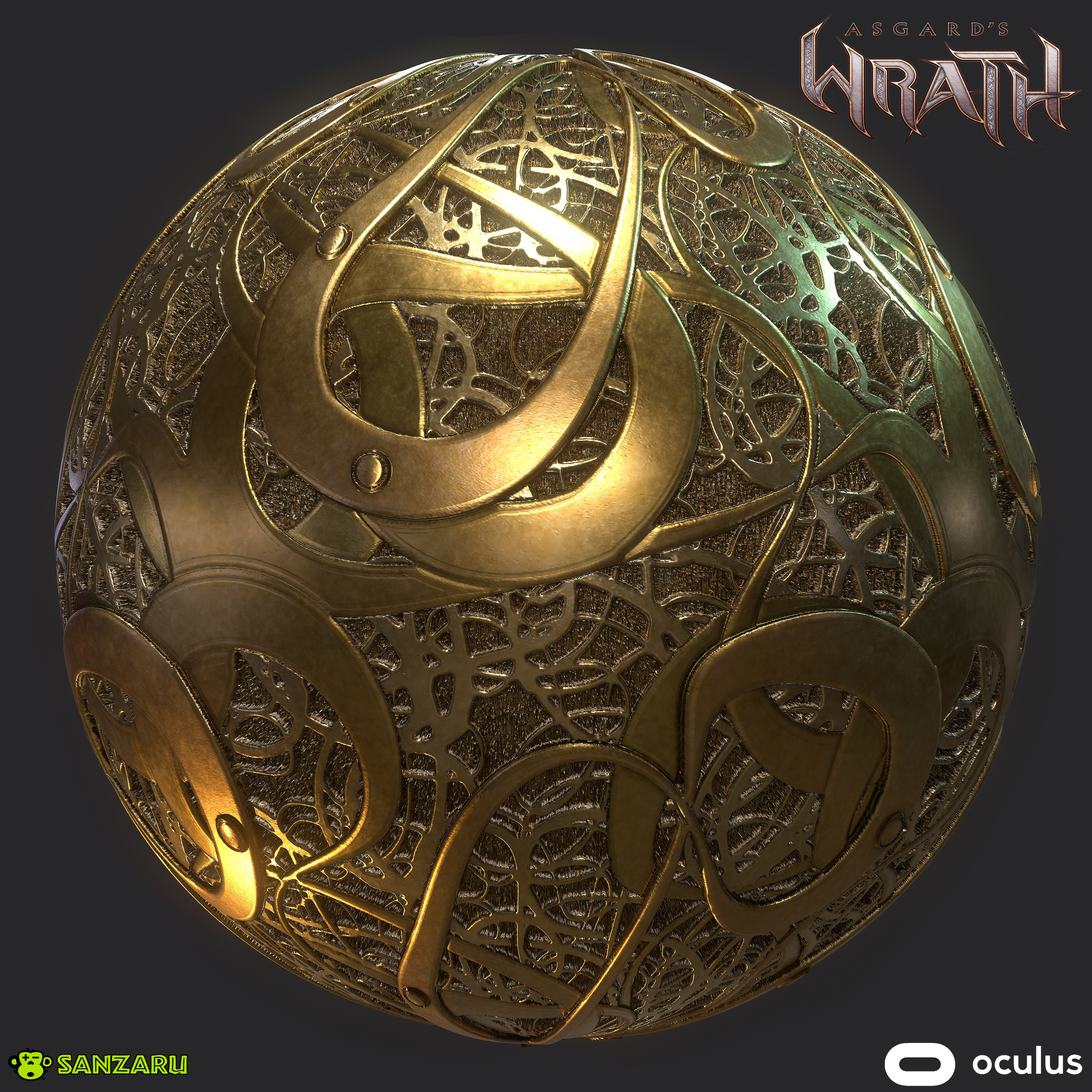 Tarnished Asgardian Gold Pattern- A large more ornate gold pattern used variously in the Asgardian Structures across the game.