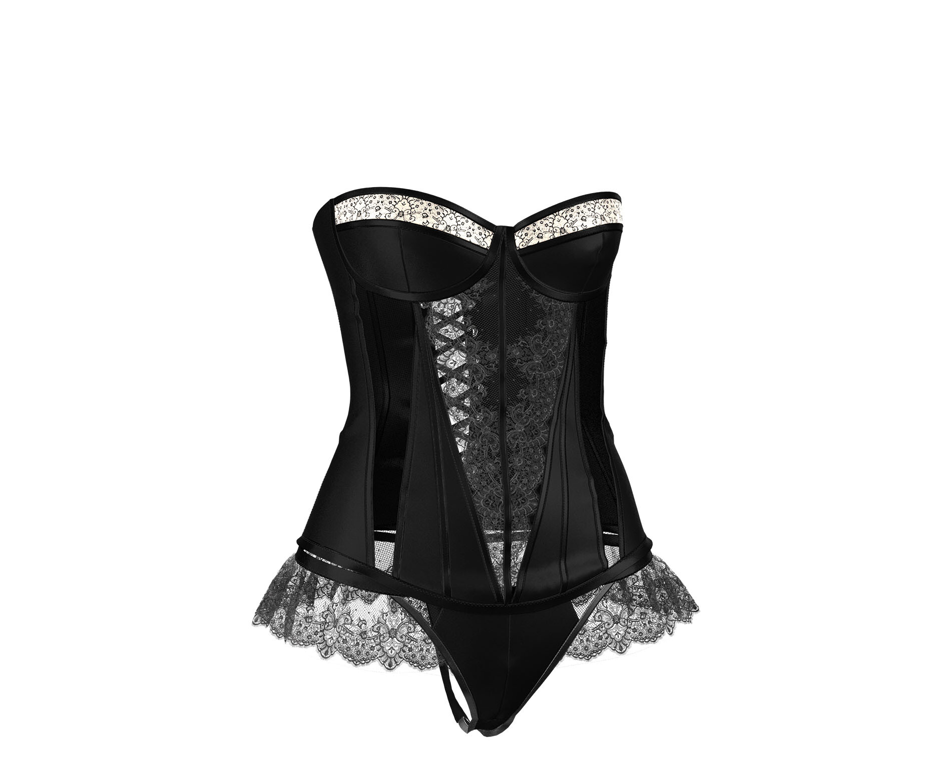 ArtStation - lingerie corset
