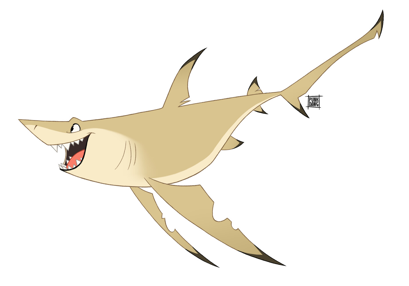 lemon shark drawing