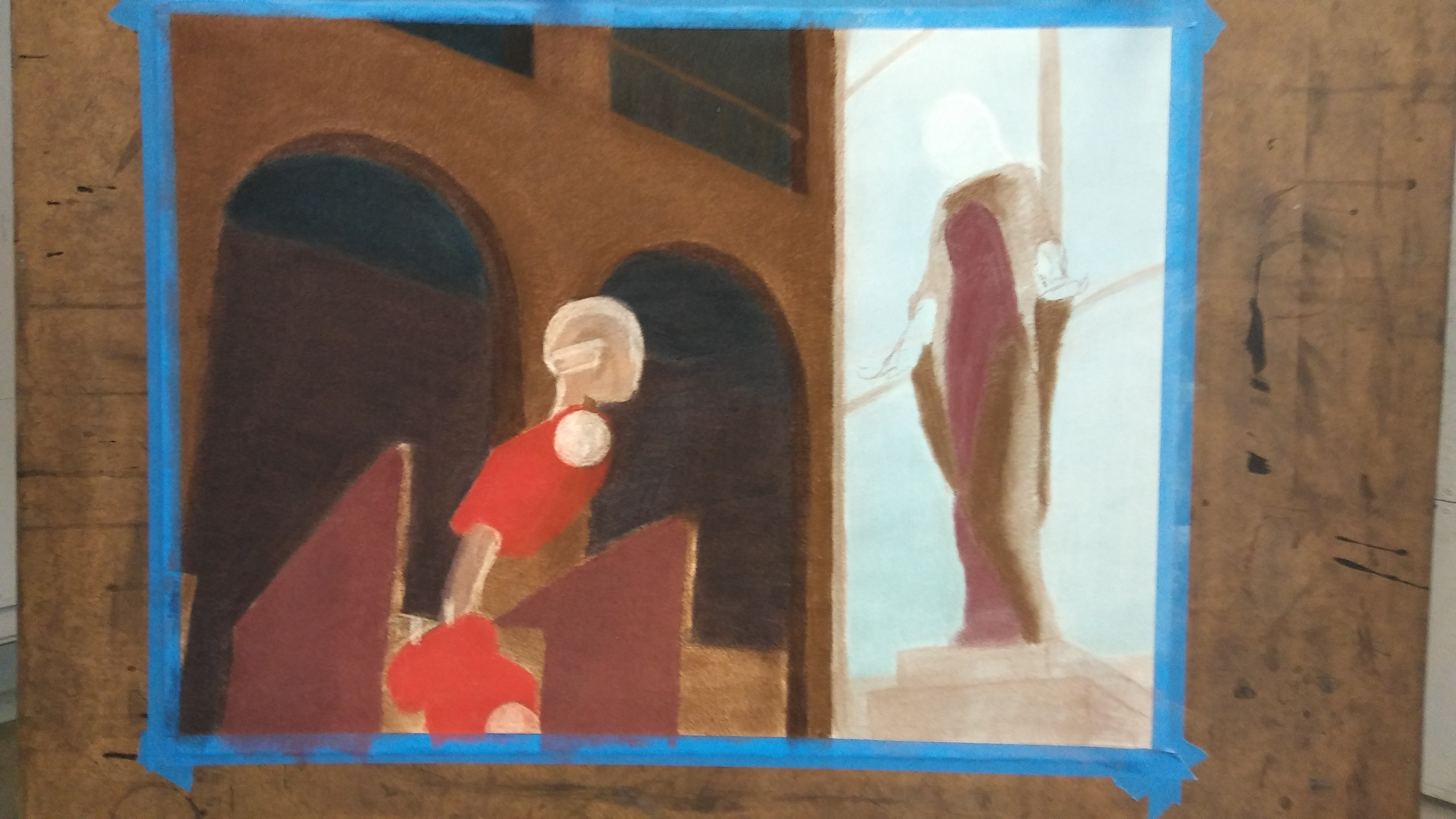 Moved to pastels, still wasn't capturing what I wanted.