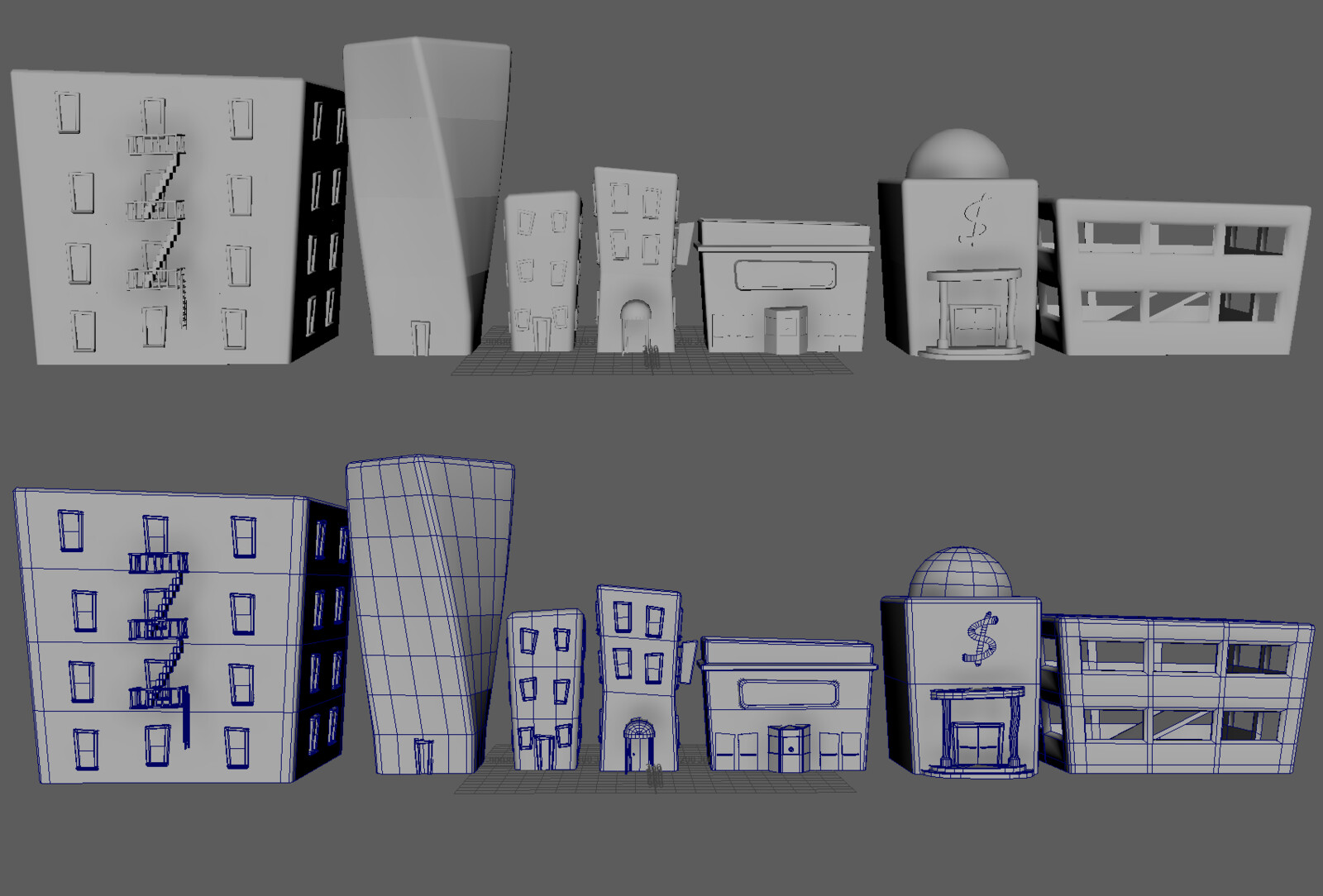 WIP | Destructible Buildings for "Die! This World"