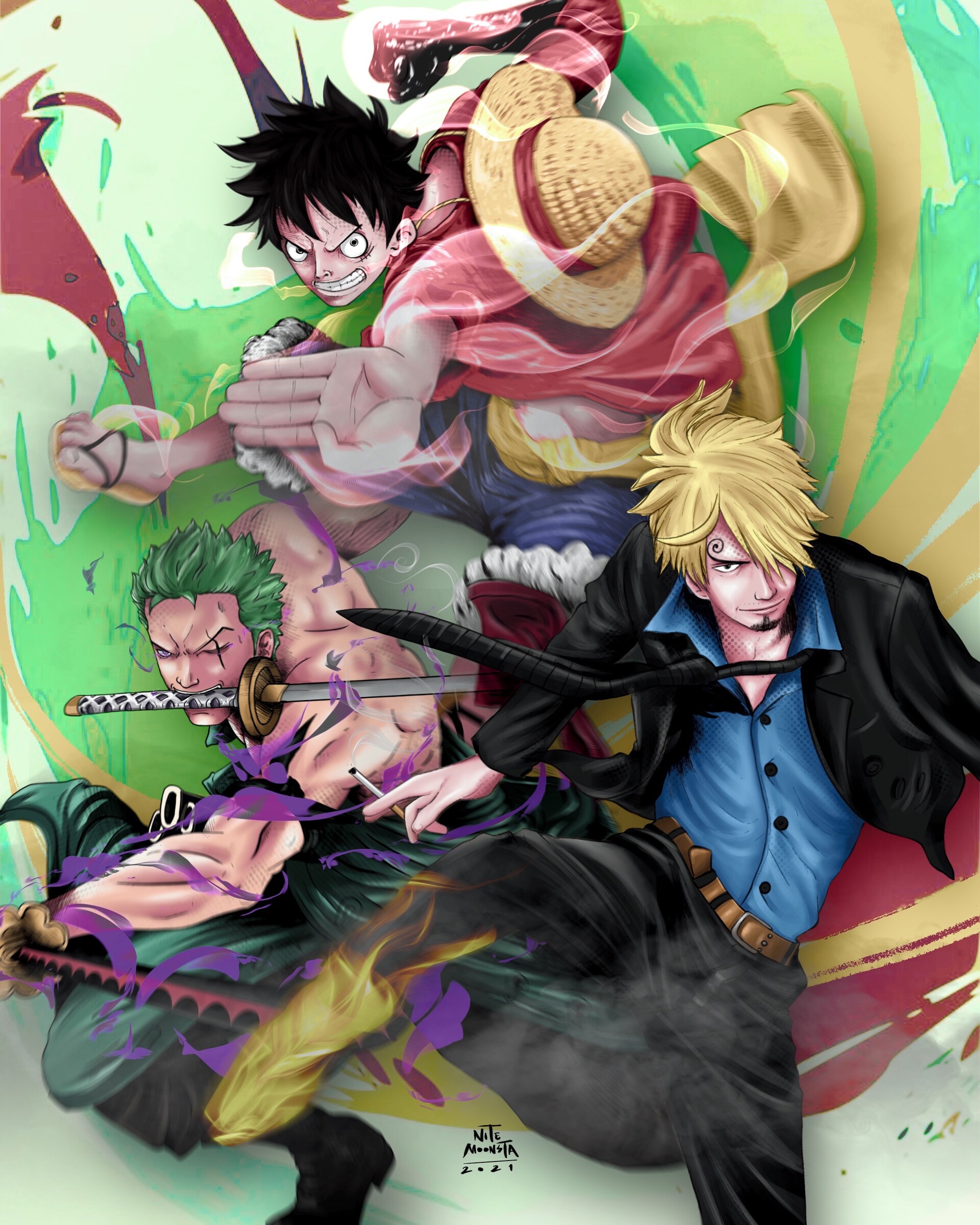 Dading - One Piece Trio Monster Fan-Art