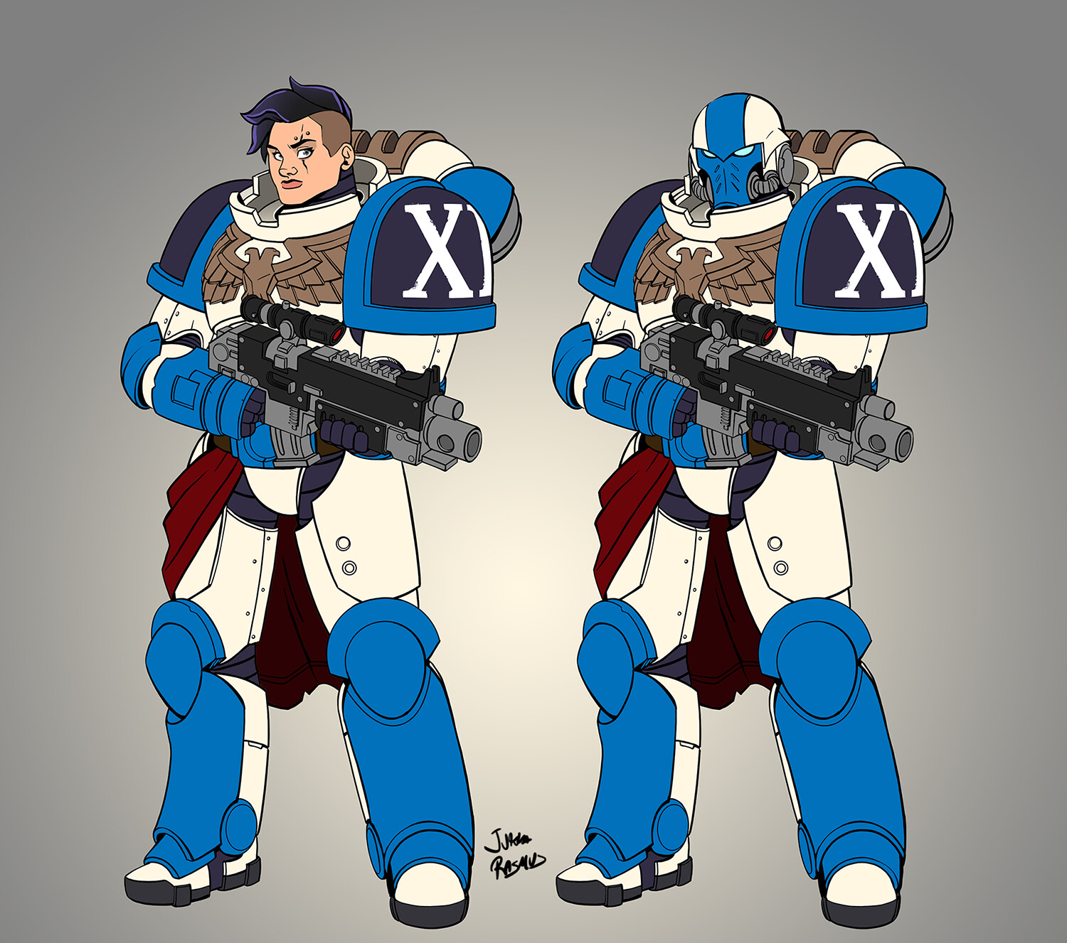 ArtStation Female Space Marine