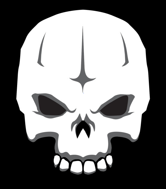 Skull graphic made for discontinued project